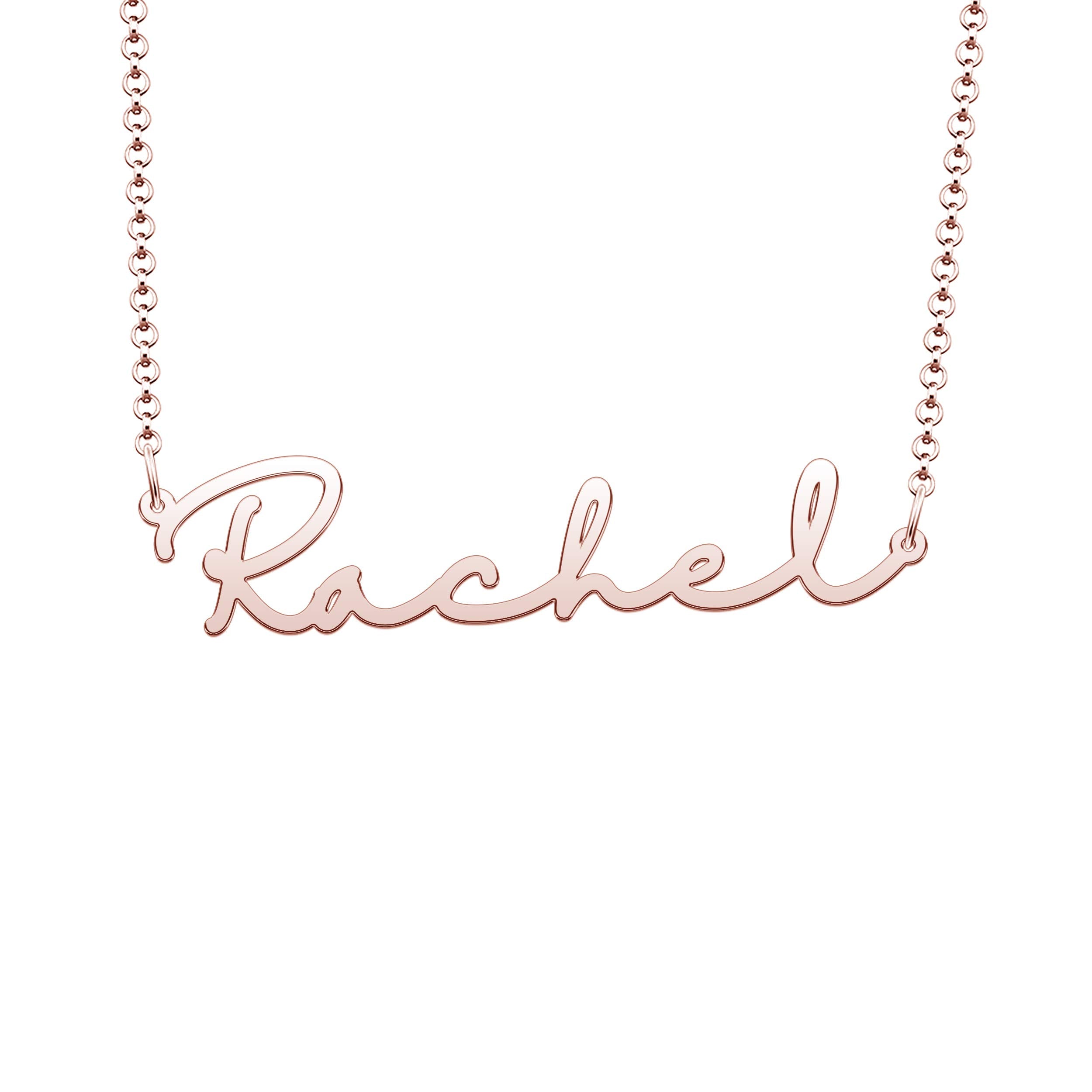 CoolJewelry Custom Necklace Line Necklace Name Necklace Personalized Name Necklace Xmas Necklace 925 Sterling Silver