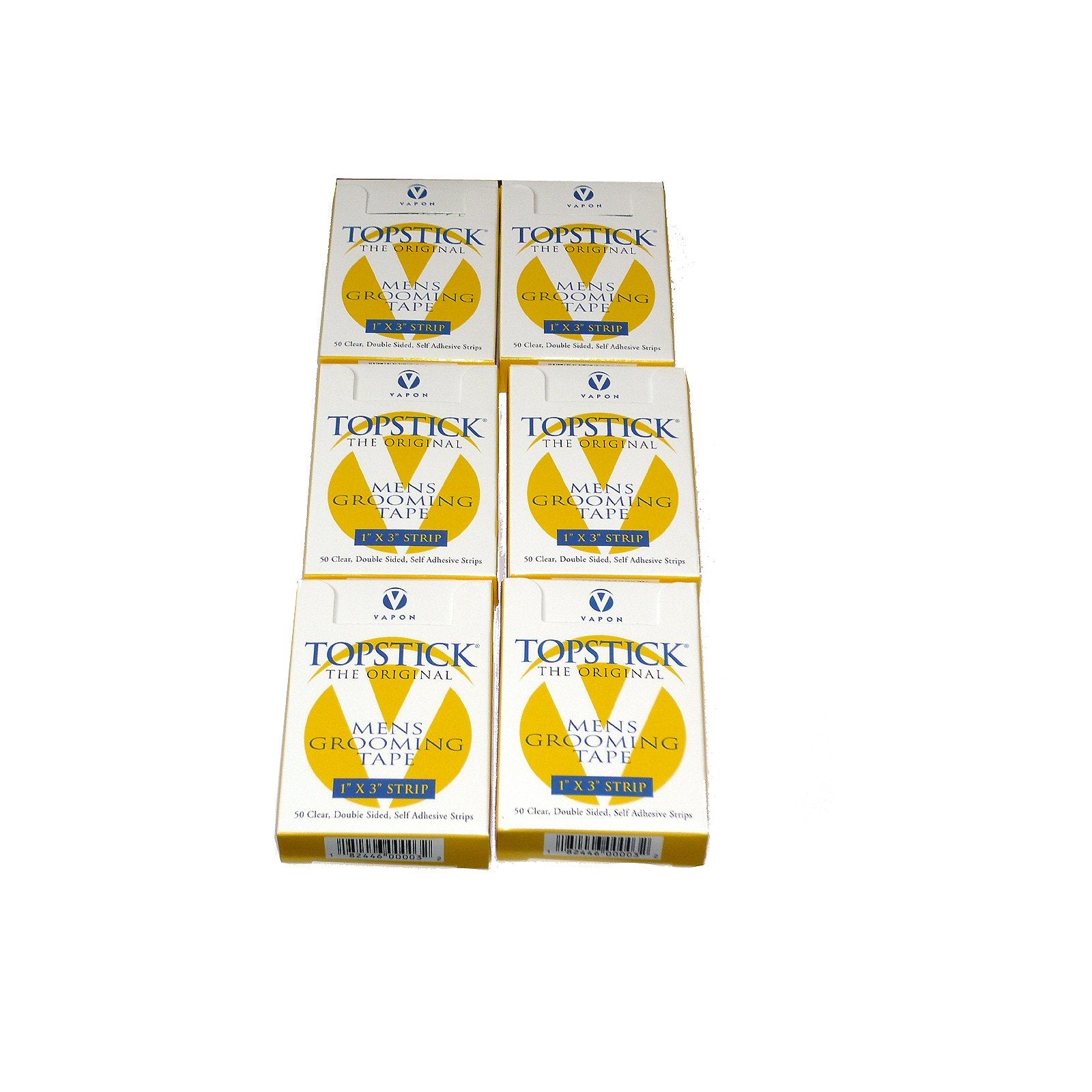 T150 6 Boxes Of 50 1X3'' Strips Topstick Toupee Tape 1'' X 3'' Wide Strips