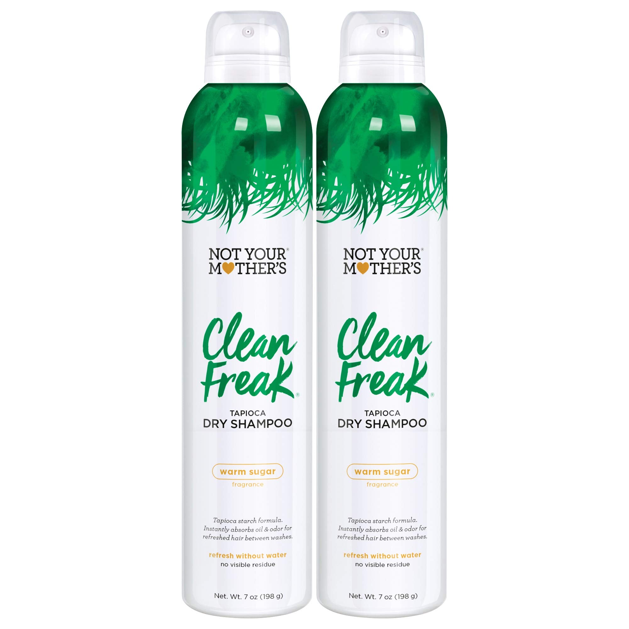 Not Your Mothers Clean Freak Tapioca Dry Shampoo (2-Pack) - 7 oz - Refreshing Dry Shampoo - Instantly Absorbs Oil and Odor for R