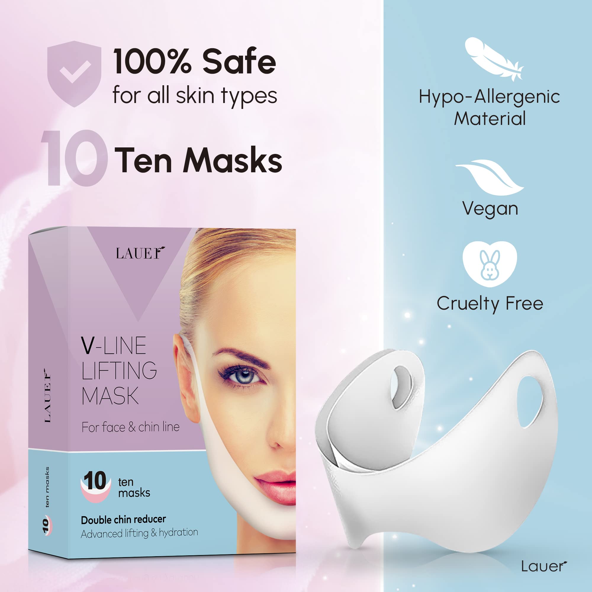 V Shaped Contouring Face Mask Line Shaping Lifting Belt Neck Reduction Jawline Lift Tape Enhancer Face Patch Firming Tightening