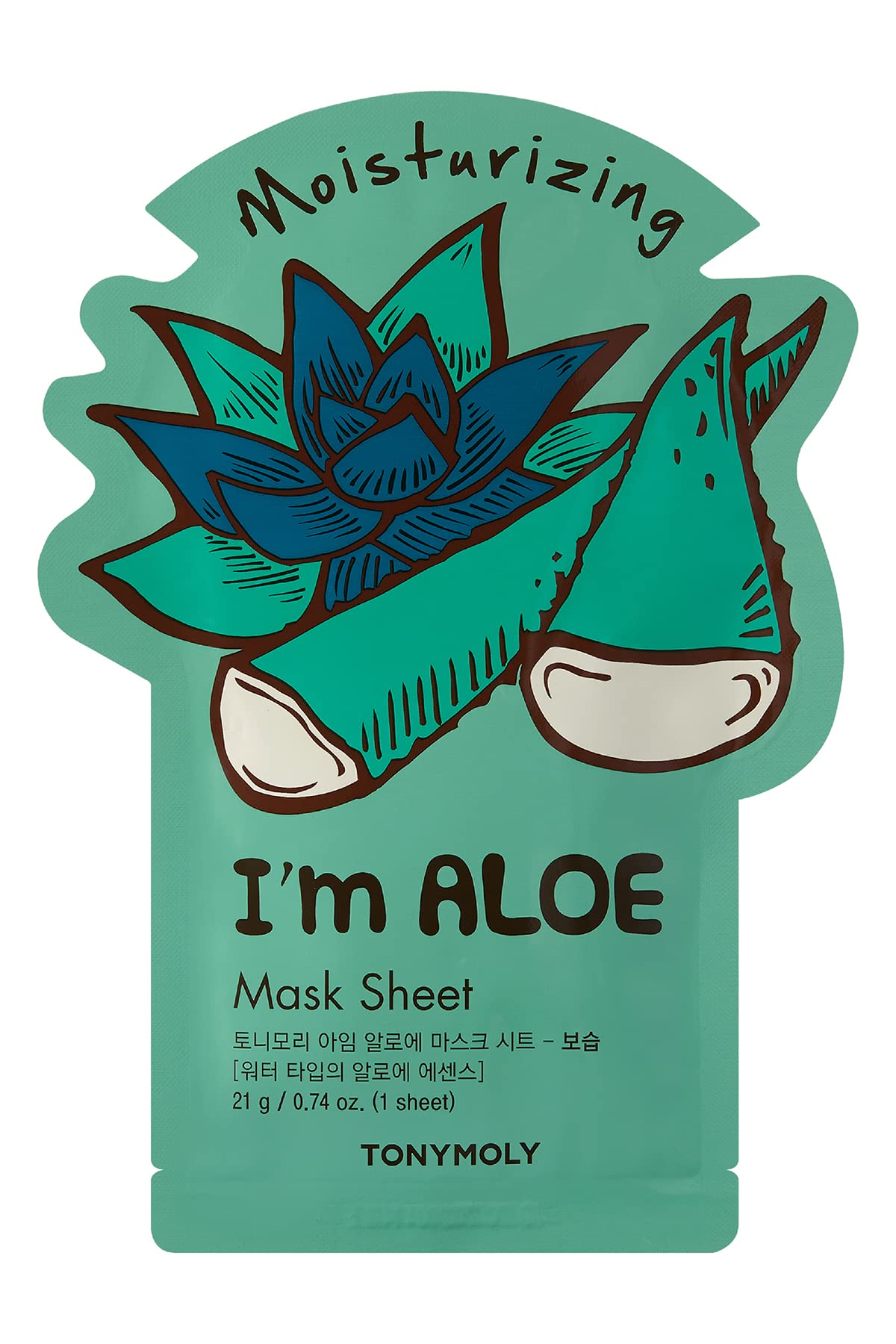 Tonymoly I'M Real Moisturizing Aloe Mask Sheet, Pack Of 1