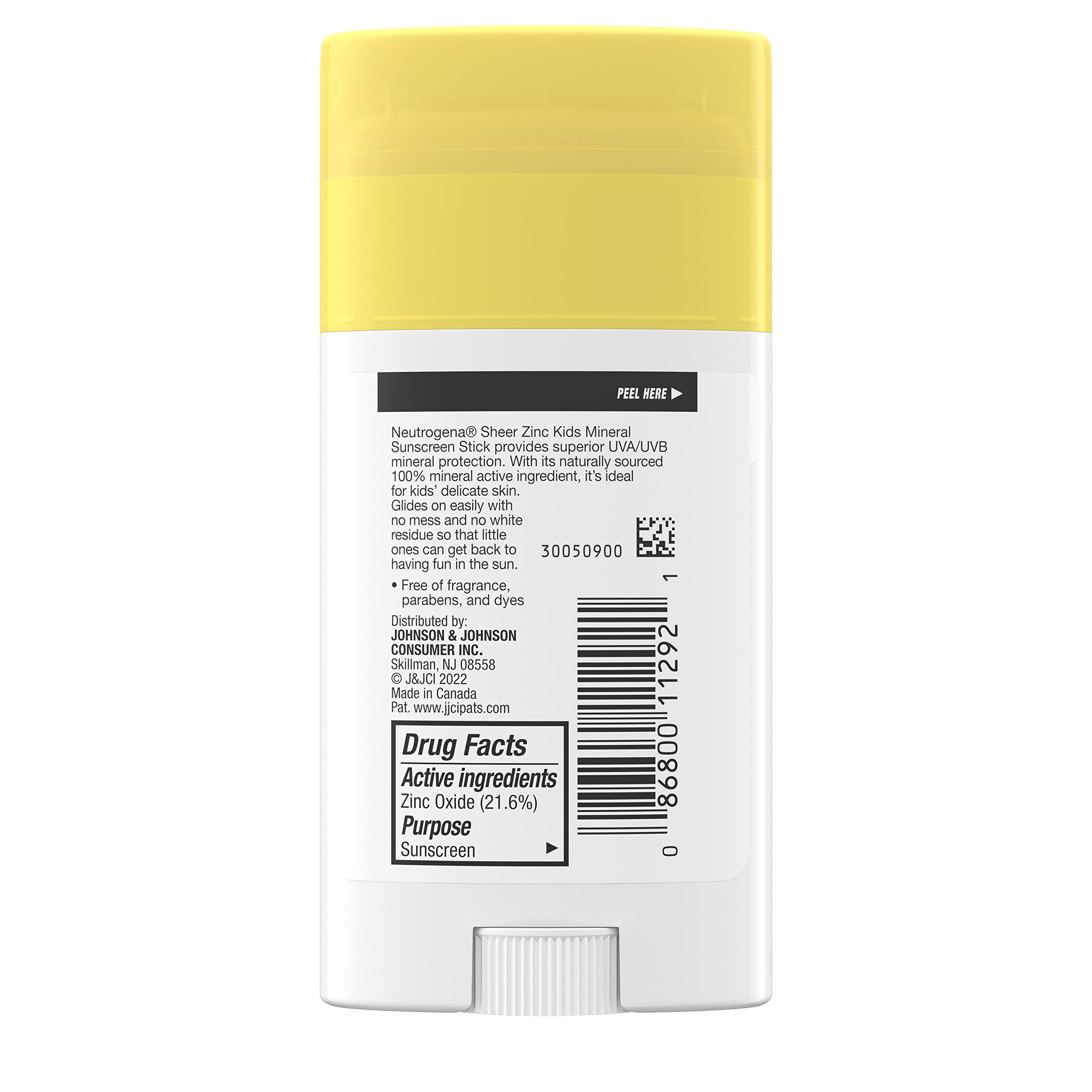 Neutrogena Sheer Zinc Oxide Kids Mineral Sunscreen Stick, Broad Spectrum Spf 50+ & Uva/Uvb Protection & Water Resistant With Res