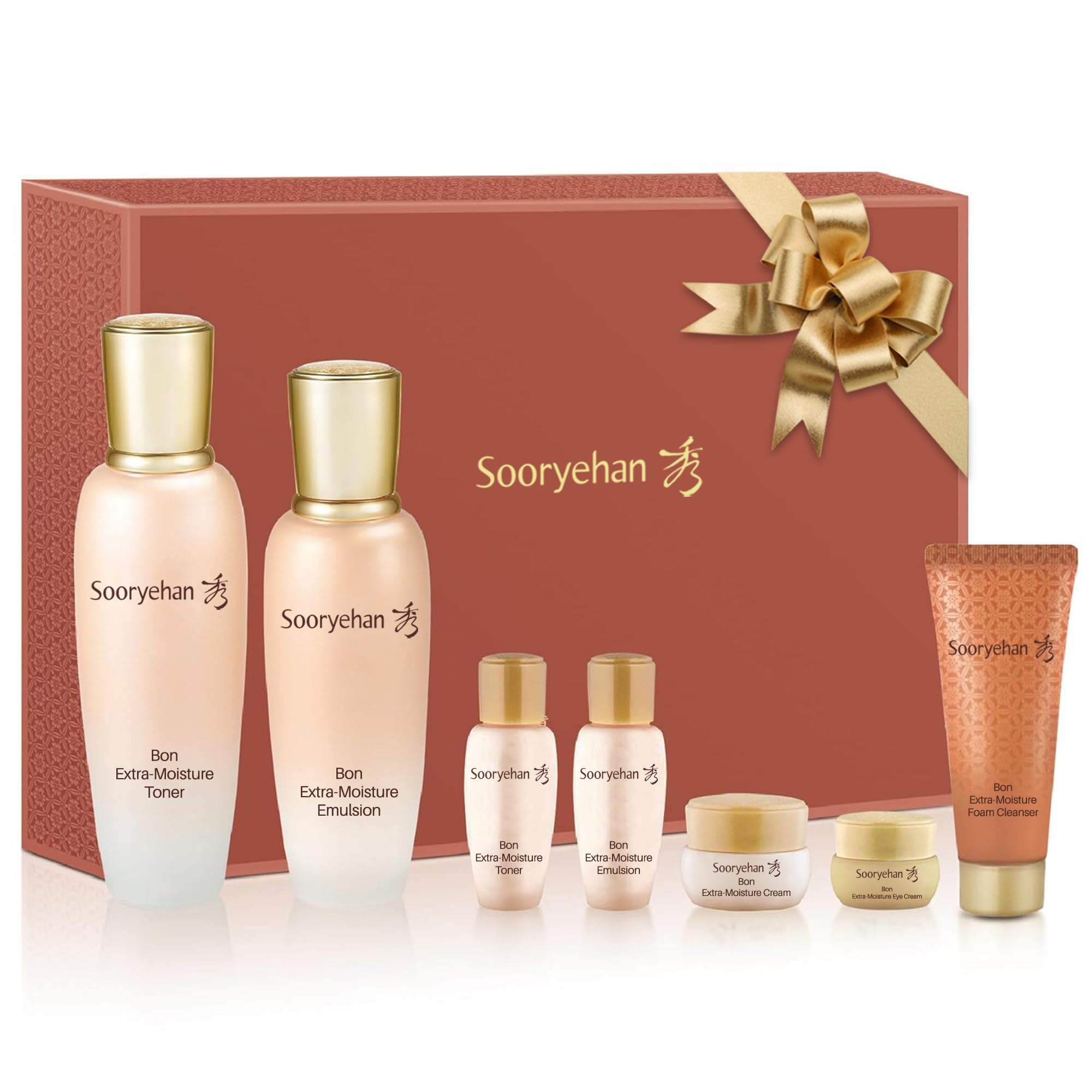 Sooryehan Bon Extra Moisture Korean Skin Care Gift Set (13.01 Fl Oz) - Luxury Premium High-End By Lg Beauty. Hydrating Toner, Em