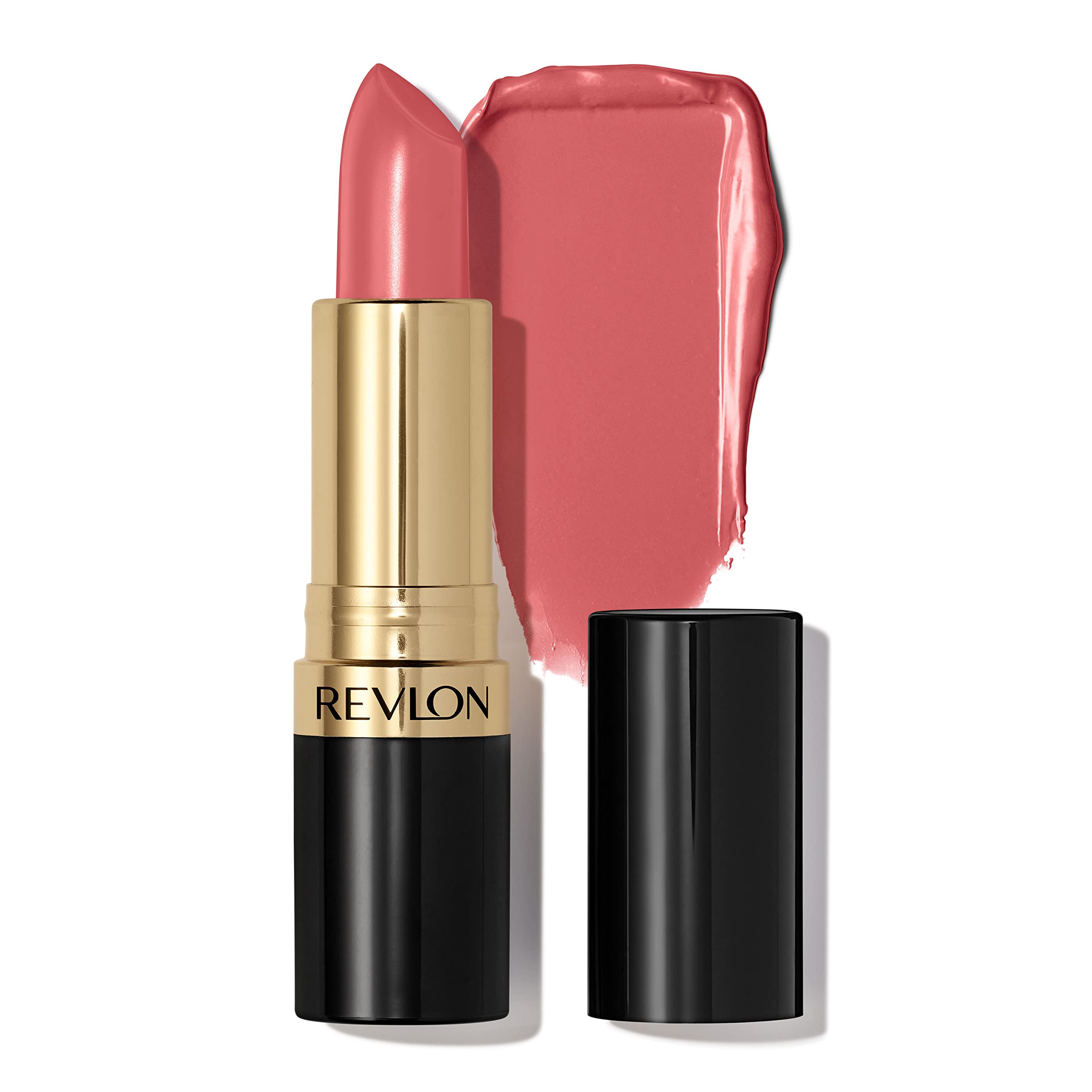 Revlon Super Lustrous Lipstick, Creamy Formula For Soft, Fuller-Looking Lips, Moisturized Feel, 415 Pink In The Afternoon, 0.15 