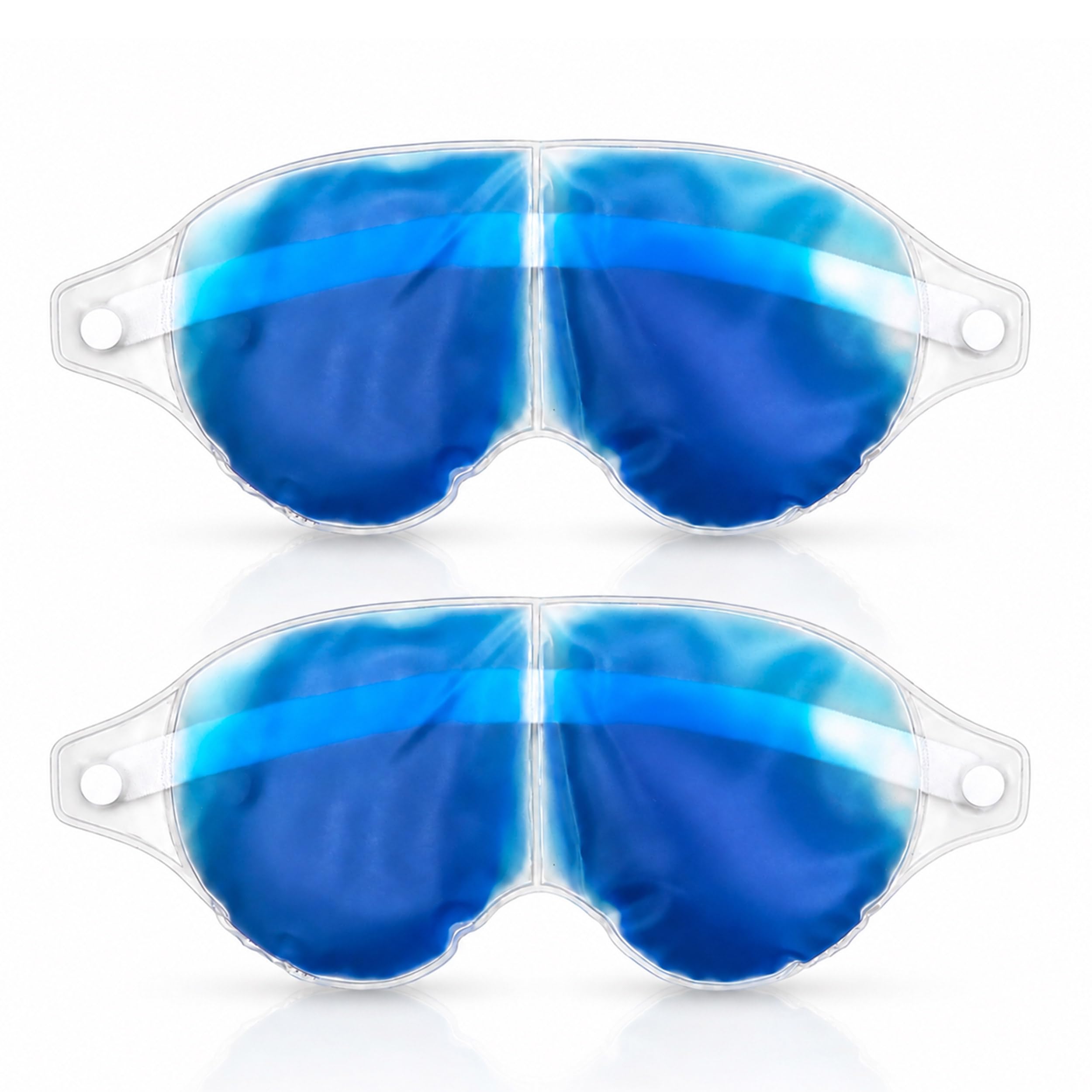 Slovic Eye Mask For Dark Circles Removal [Pack Of 2] | Reusable Gel Eye Masks To Reduce Puffy Eyes & Provide Relaxation | Sleepi