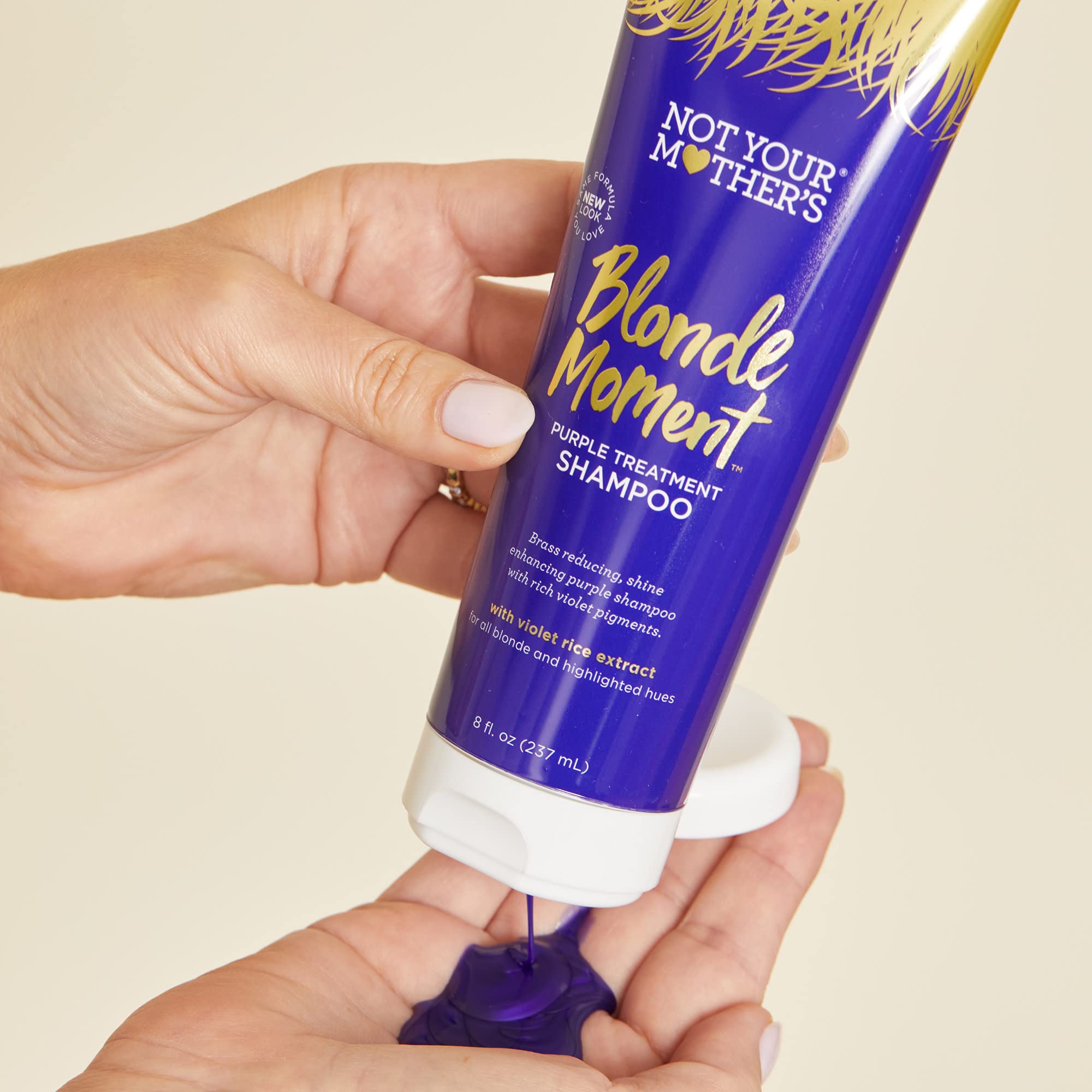 Not Your Mother's Blonde Moment Shampoo and Conditioner (2-Pack) - 8 fl oz - Purple Shampoo and Conditioner for Blondes - Reduce