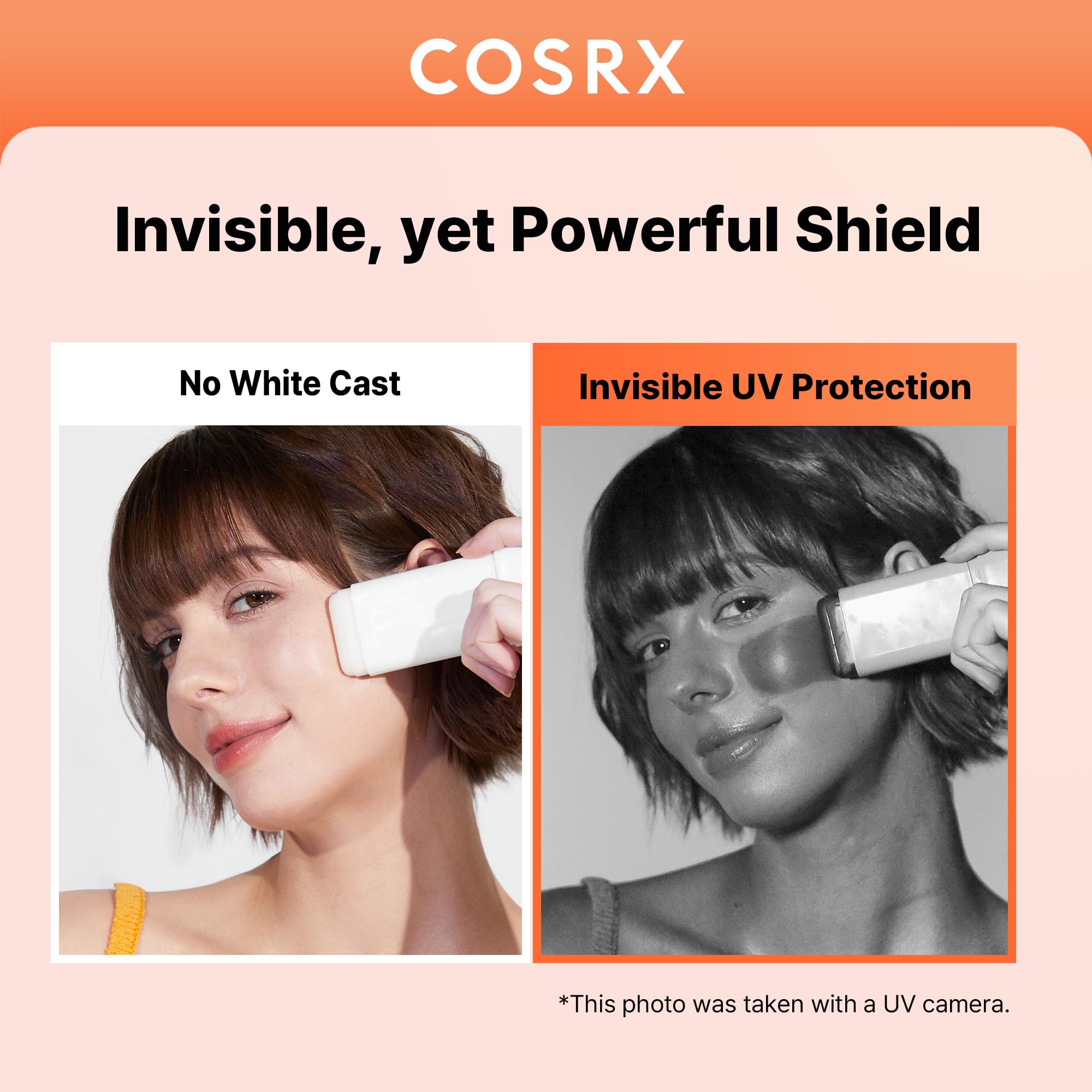 COSRX Airy-Light Clear Sunscreen Stick with Vitamin E & C SPF 50, 0.67 oz, 19g, Lightweight, Travel Essentials, Summer Essential