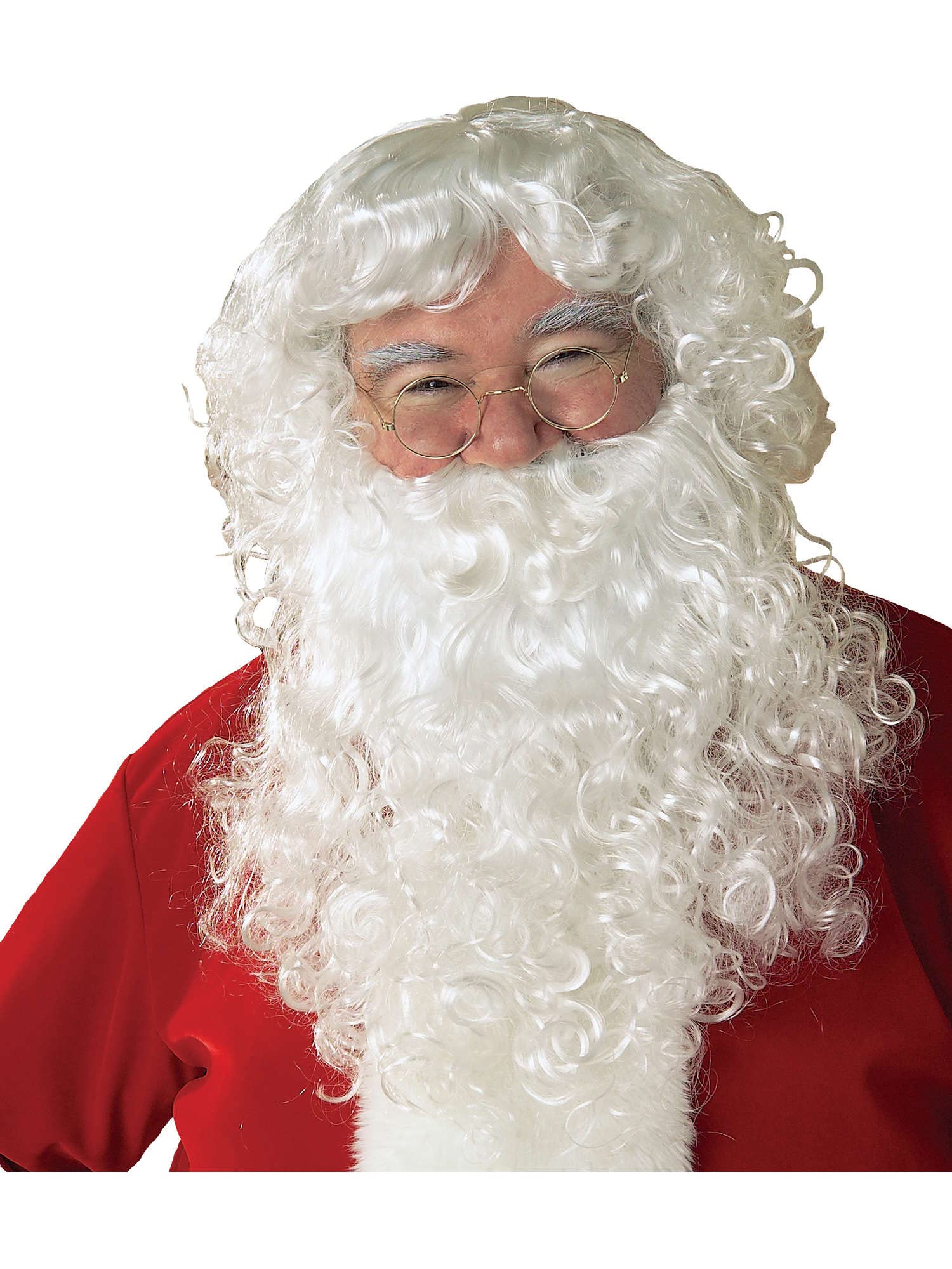 Rubie's mens Value Santa Beard and Wig Set Party Supplies, White, One Size US
