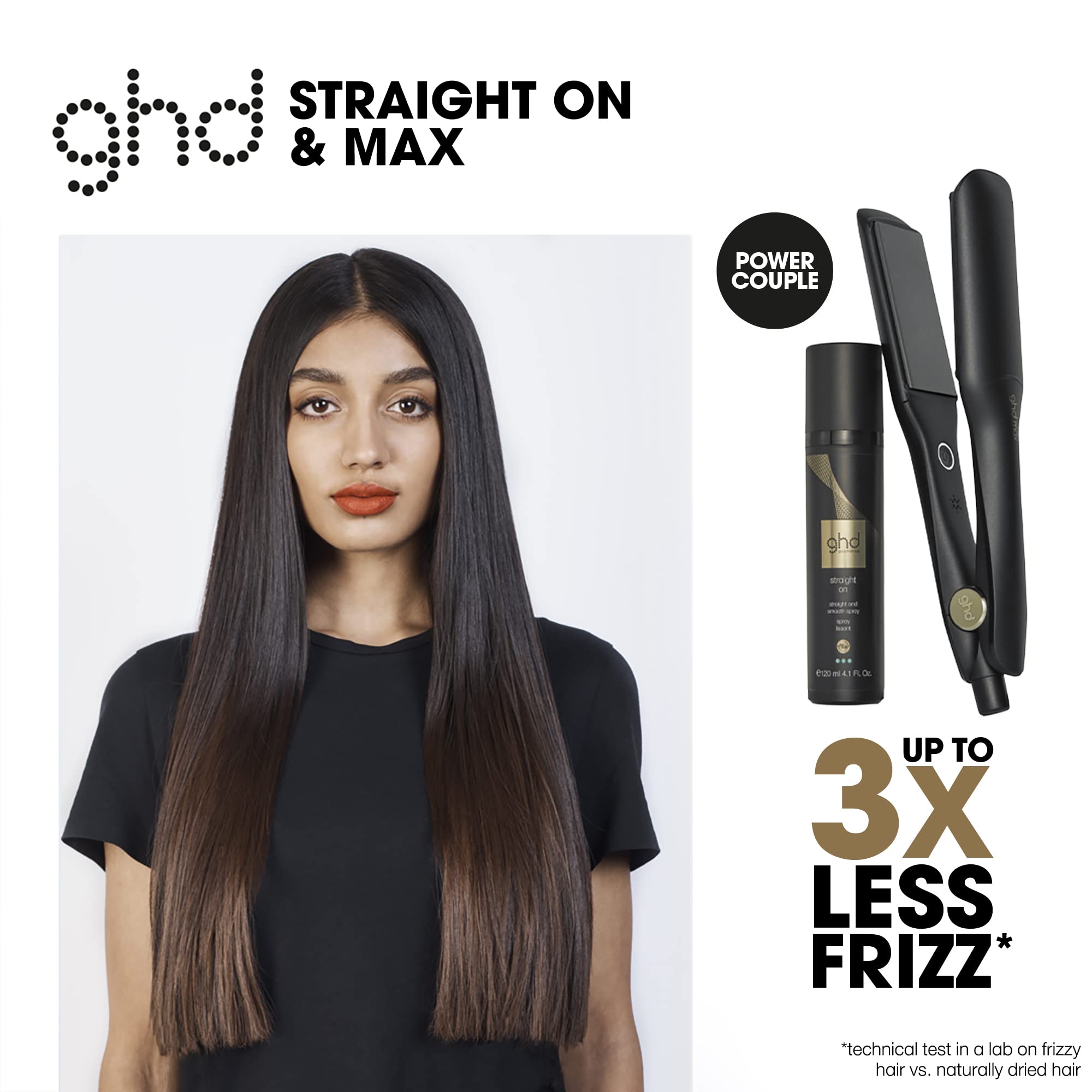 Ghd Straight On Heat Protectant For Hair - Straight & Smooth Hair Spray, Heat Protection System To Strengthen And Smooth Hair Fo