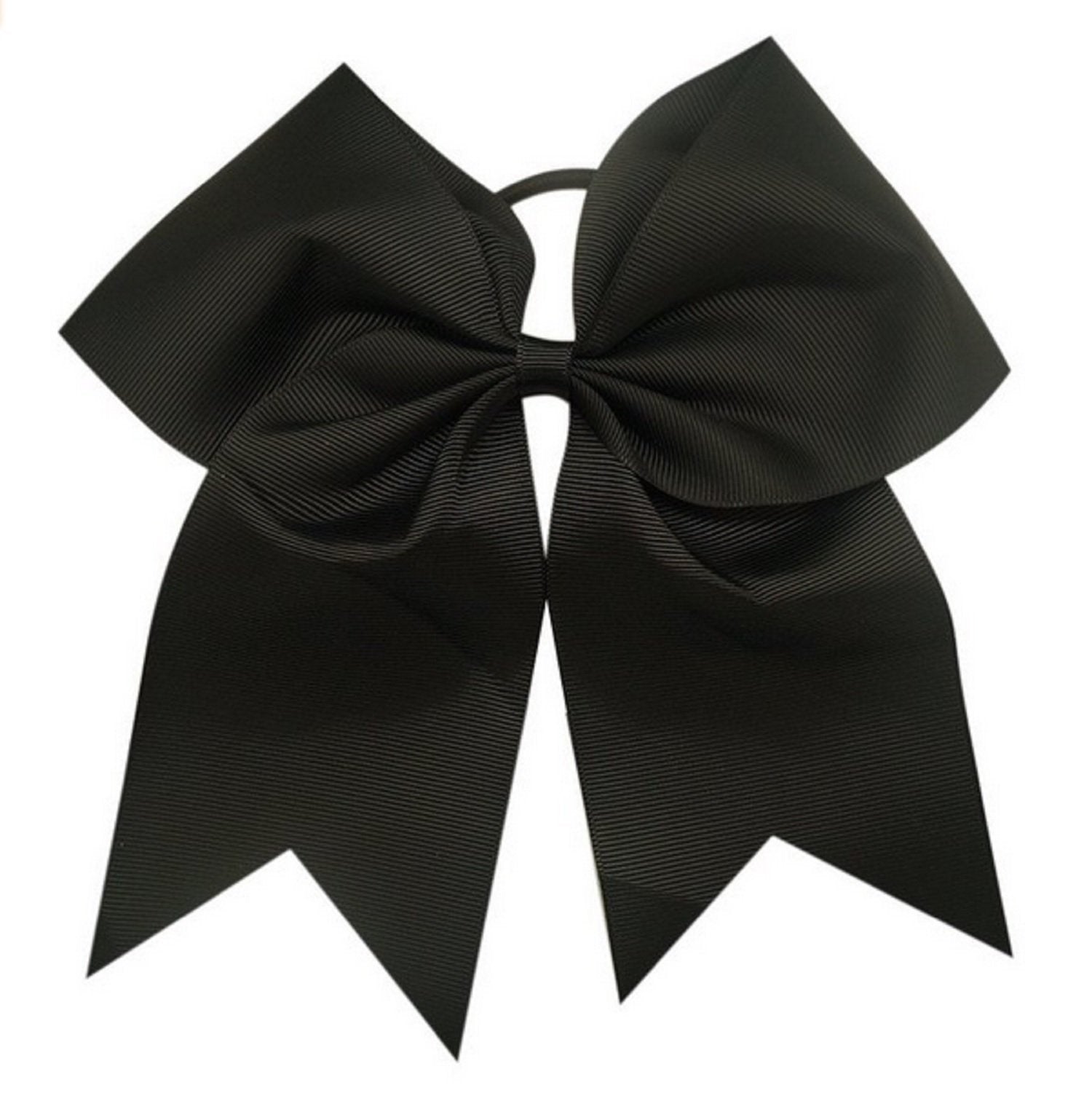 Cheer Bows Black Cheerleading Softball - Gifts For Girls And Women Team Bow With Ponytail Holder Complete Your Cheerleader Outfi