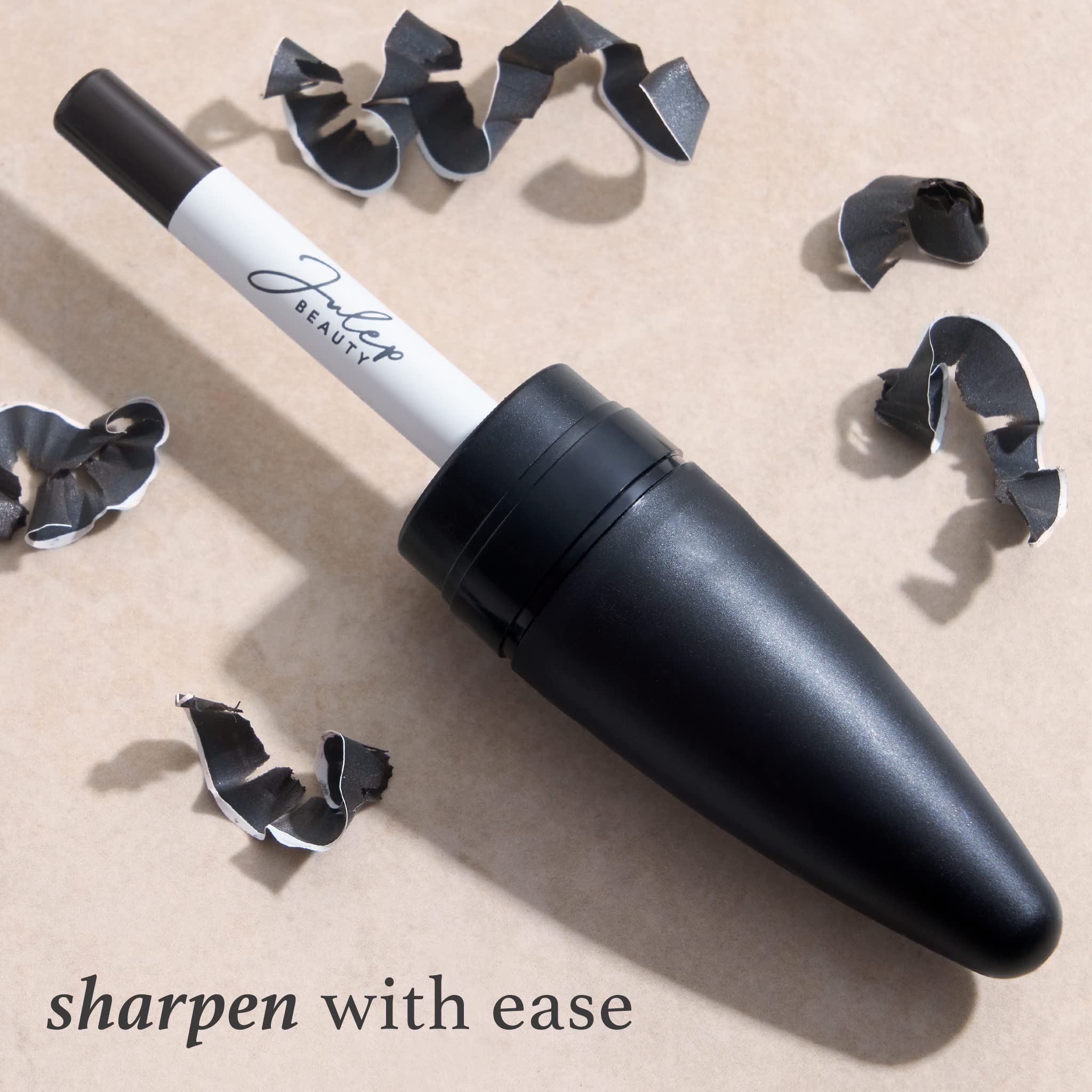 Julep Cosmetic Makeup Pencil Sharpener - Eyeliner, Lip Liner And Eyebrow Pencils - Compact Travel Friendly - Easy To Clean - Uni