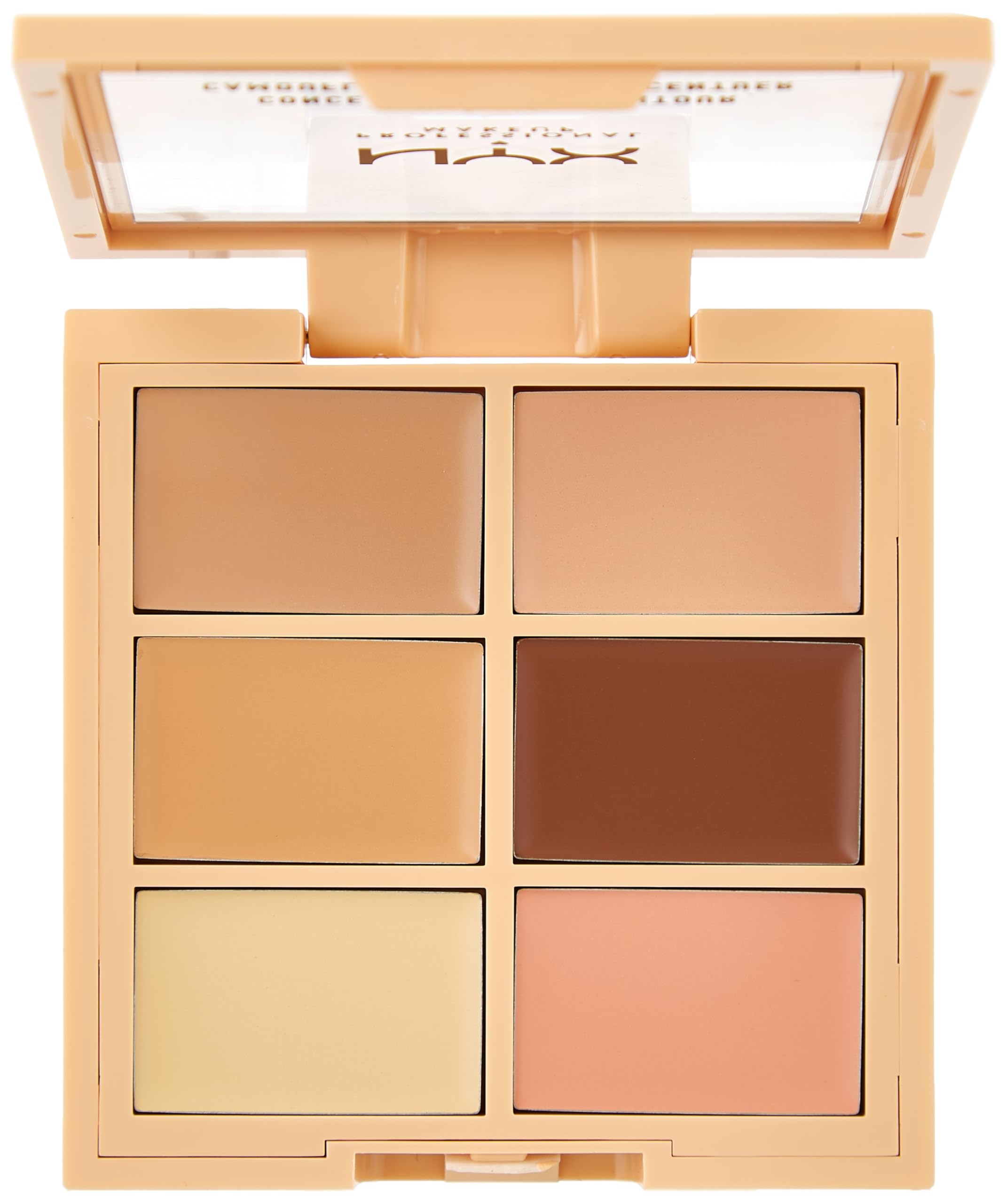 NYX PROFESSIONAL MAKEUP Conceal Correct Contour Palette - Light - 1 Count - Model K4159303 - Perfect for Highlighting and Contouring