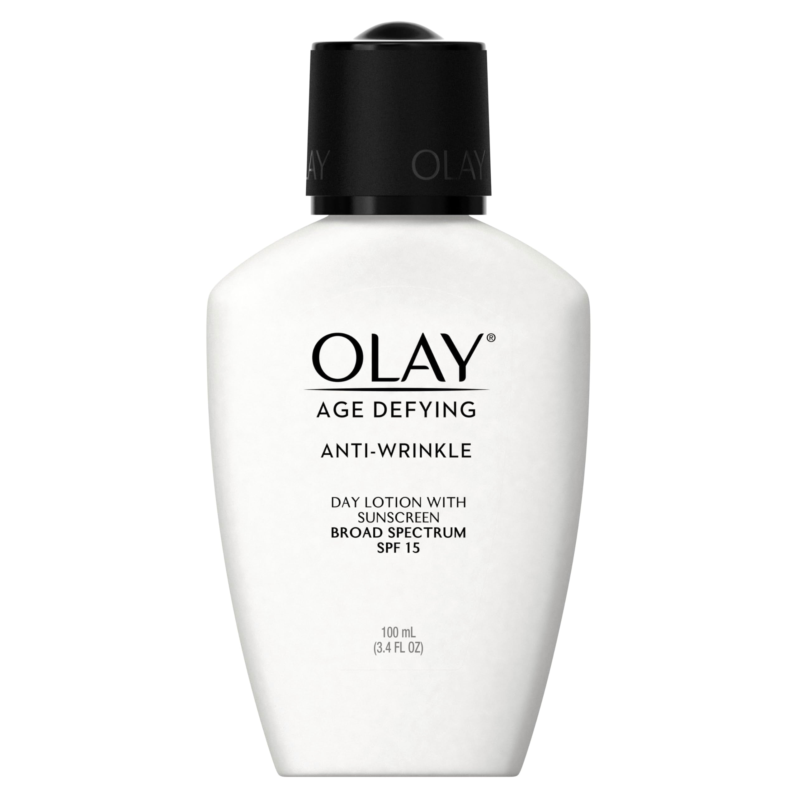 Olay Face Moisturizer Age Defying, Anti-Wrinkle Day Lotion With Sunscreen, Broad Spectrum , Spf 15, 3.4 Oz. (Pack Of 3) Packagin
