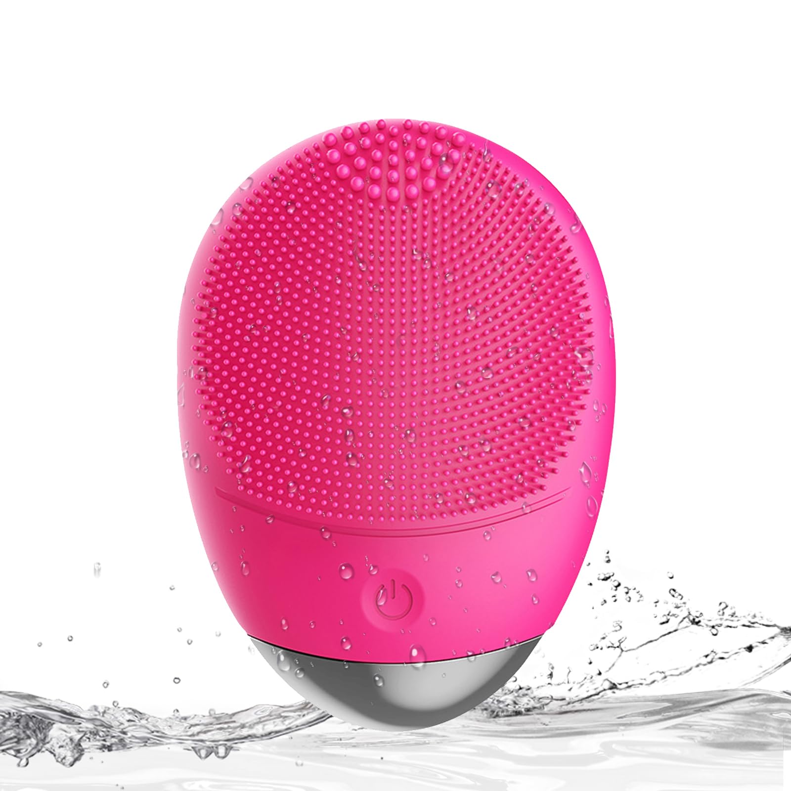 Facial Cleansing Brush, 3-In-1 Electric Soft Silicone Waterproof Face Scrubber, Usb Rechargeable Ipx7 Waterproof Sonic Vibrating