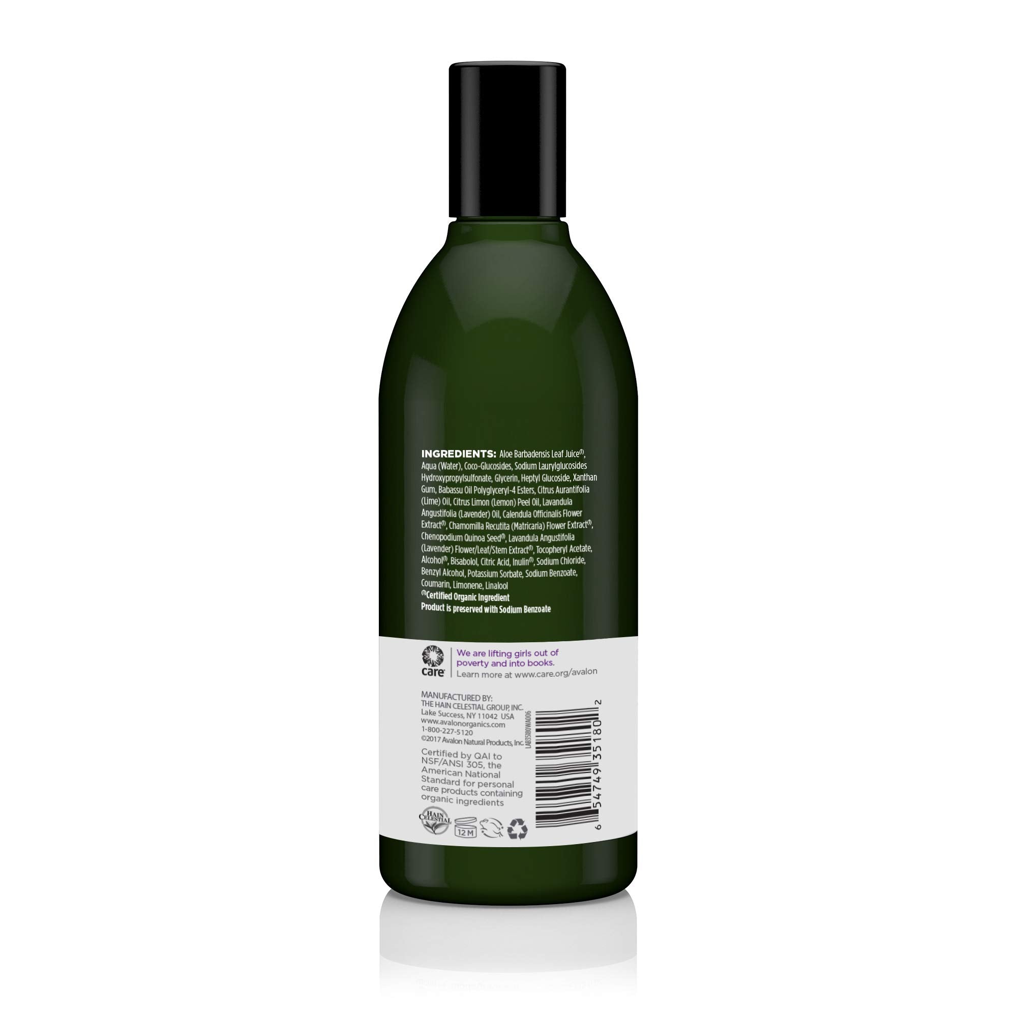 Avalon Organics Bath & Shower Gel, Nourishing Lavender, 12 Oz
