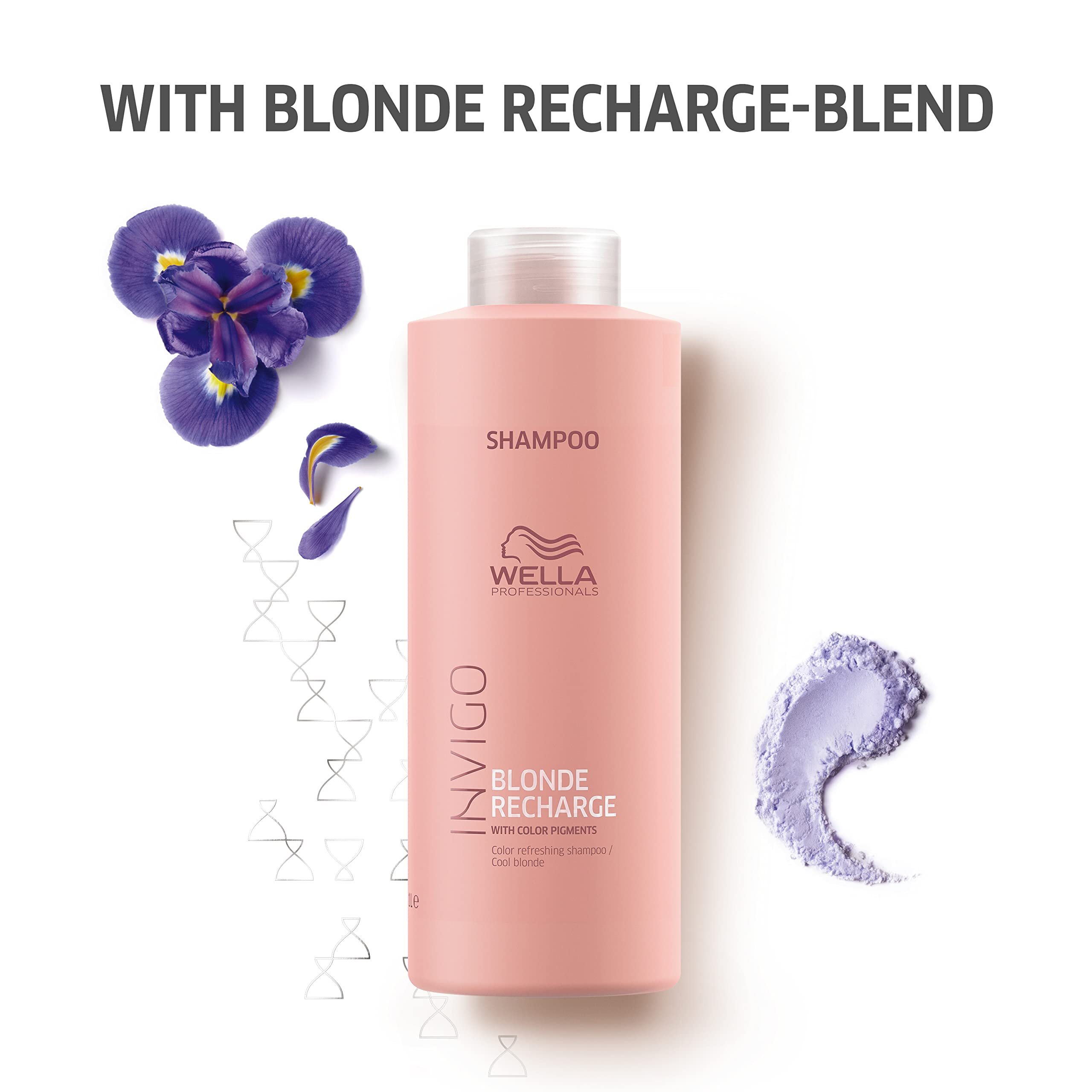 Wella Professionals Invigo Blonde Recharge Cool Color Refreshing Shampoo, 33.8 Fl Oz