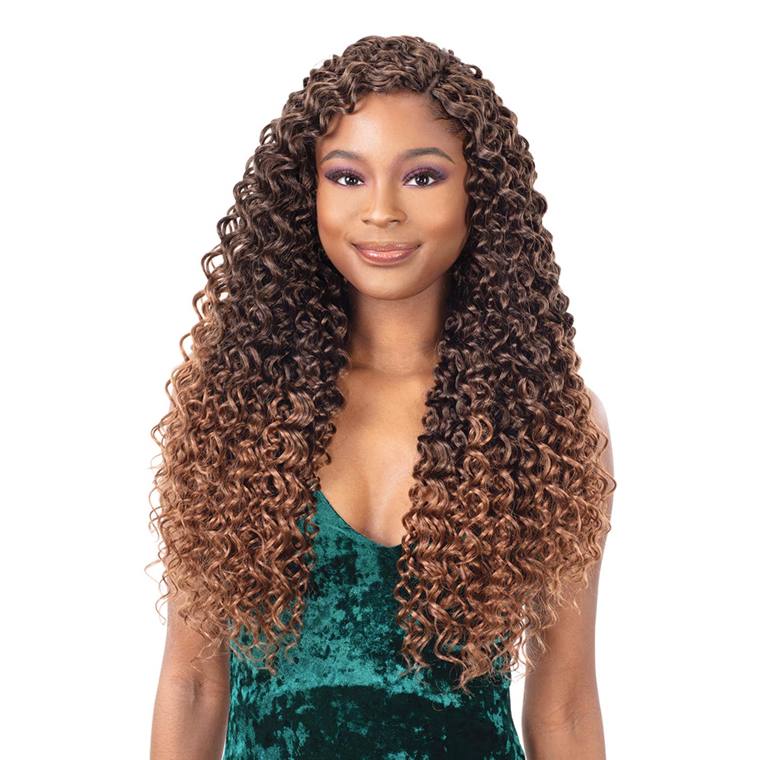 FREETRESS SYNTHETIC CROCHET BRAID 3X MAZO CURL 18 (1B)