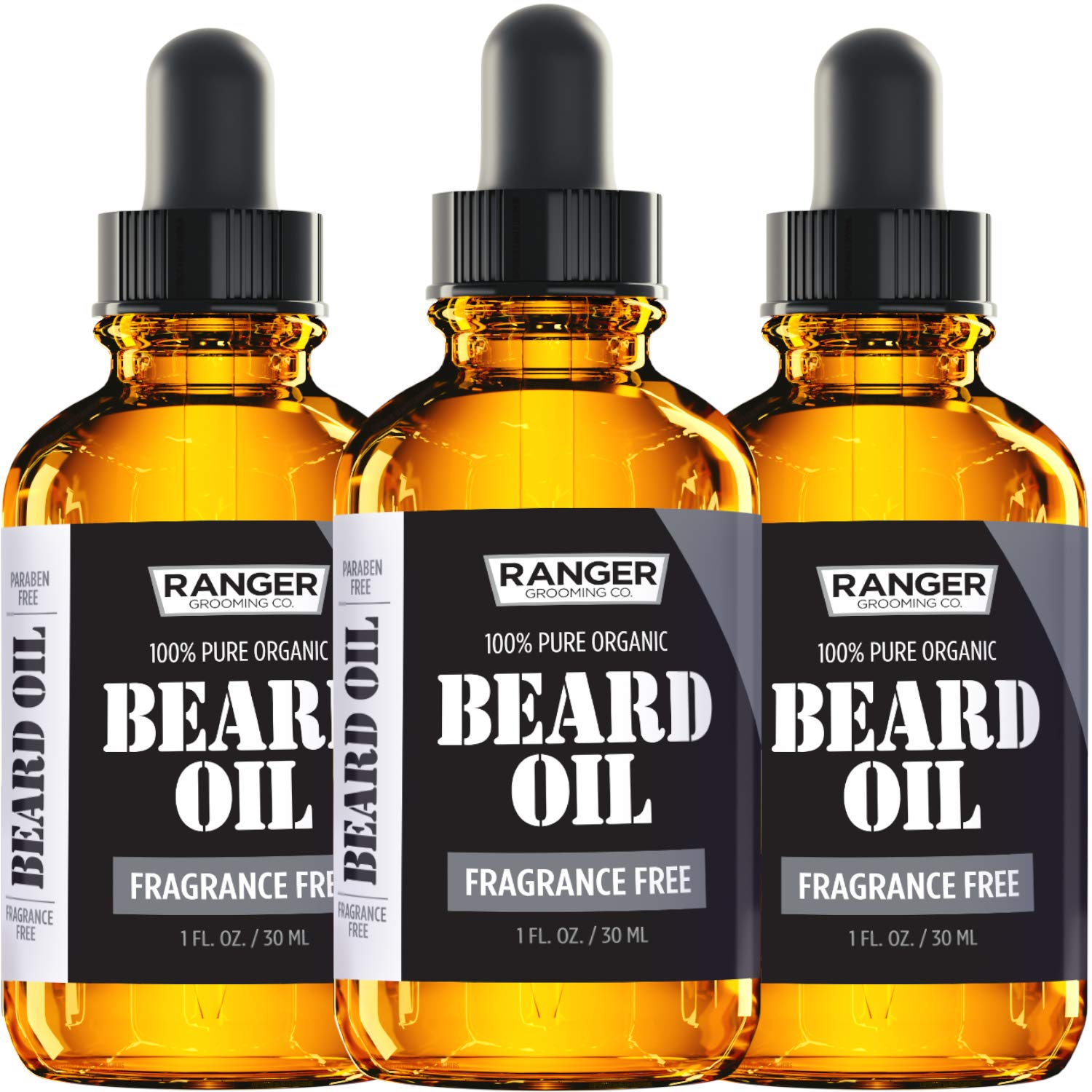 Leven Rose Beard Oil For Men And Beard Softener 100% Pure Natural For Bearded Men, Mustaches, And Moisturized Skin 1 Oz By Range