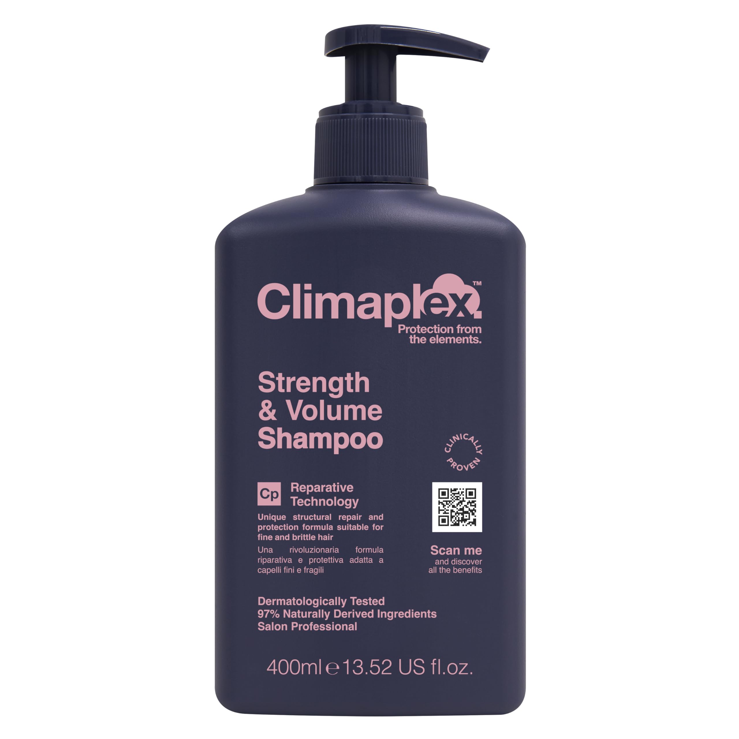 Climaplex Strength and Volume Shampoo - Soothing, Protective, Healing Properties - Contains Detangling Benefits - Adds Body and 