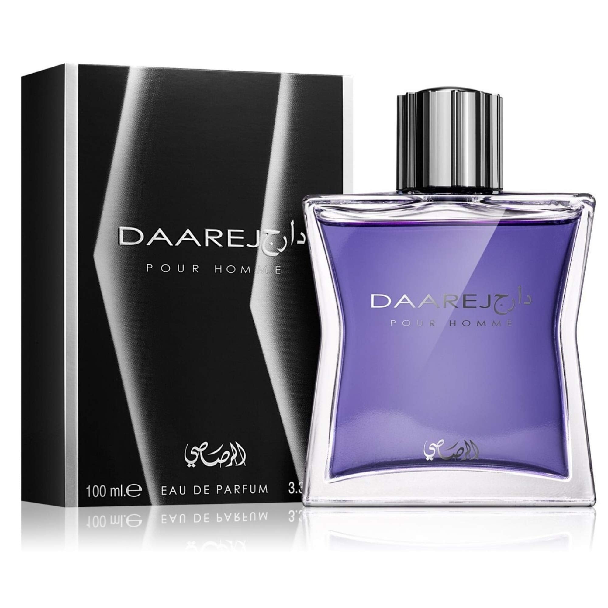 Rasasi Daarej Pour Homme Eau de Parfum Spray for Men, 3.33 Ounce / 100 ml