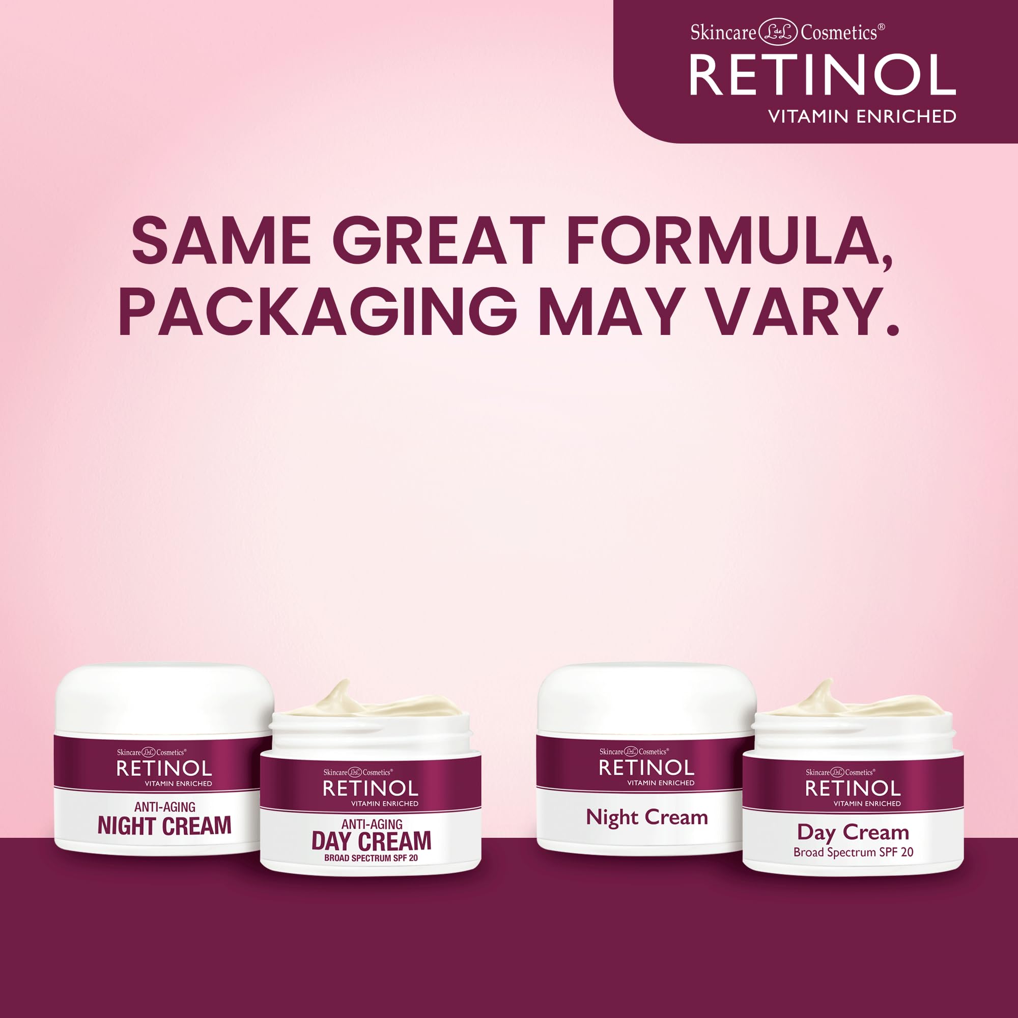 Retinol Anti-Aging, Vitamin Enriched Night Cream & Day Cream - Your 24 Hour Skincare Duo That Works Day And Night To Give You Yo