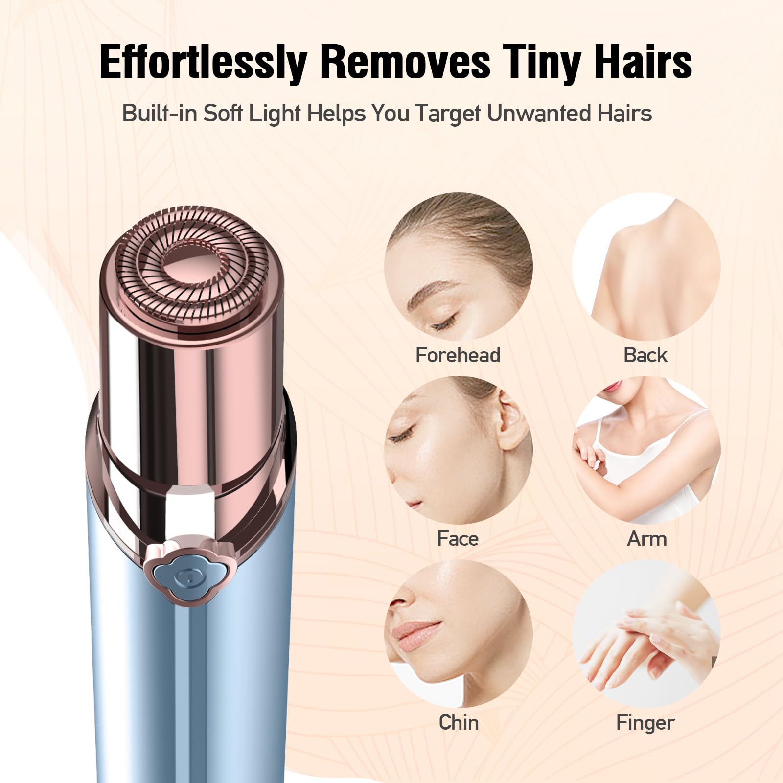 Hair Removal Device(2023), Facial Hair Removal for Women, Rechargeable Hair Remover for Women, Facial Hair Remover for Face, Upp