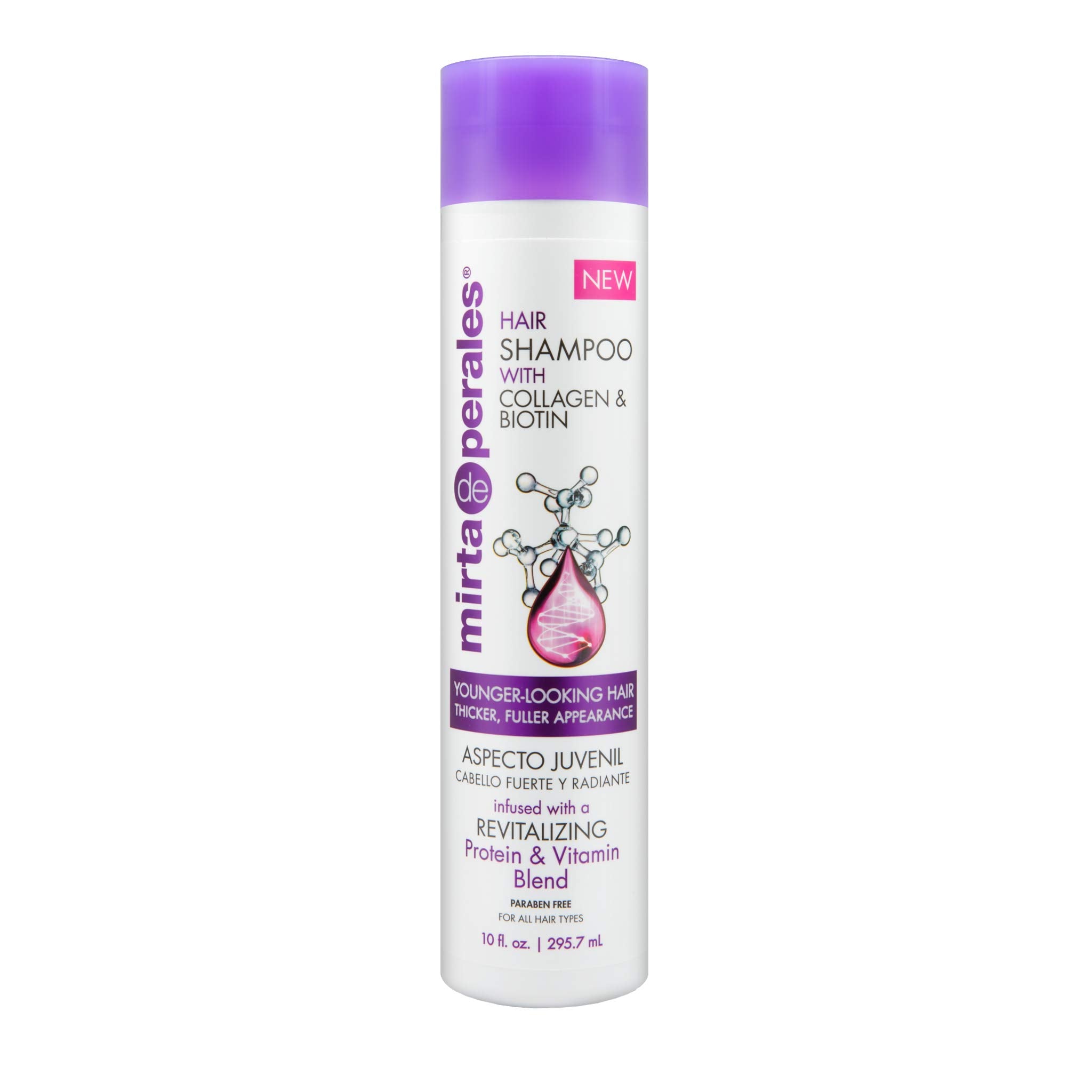 Mirta De Perales Shampoo With Collagen & Biotin 10 Fl Oz.