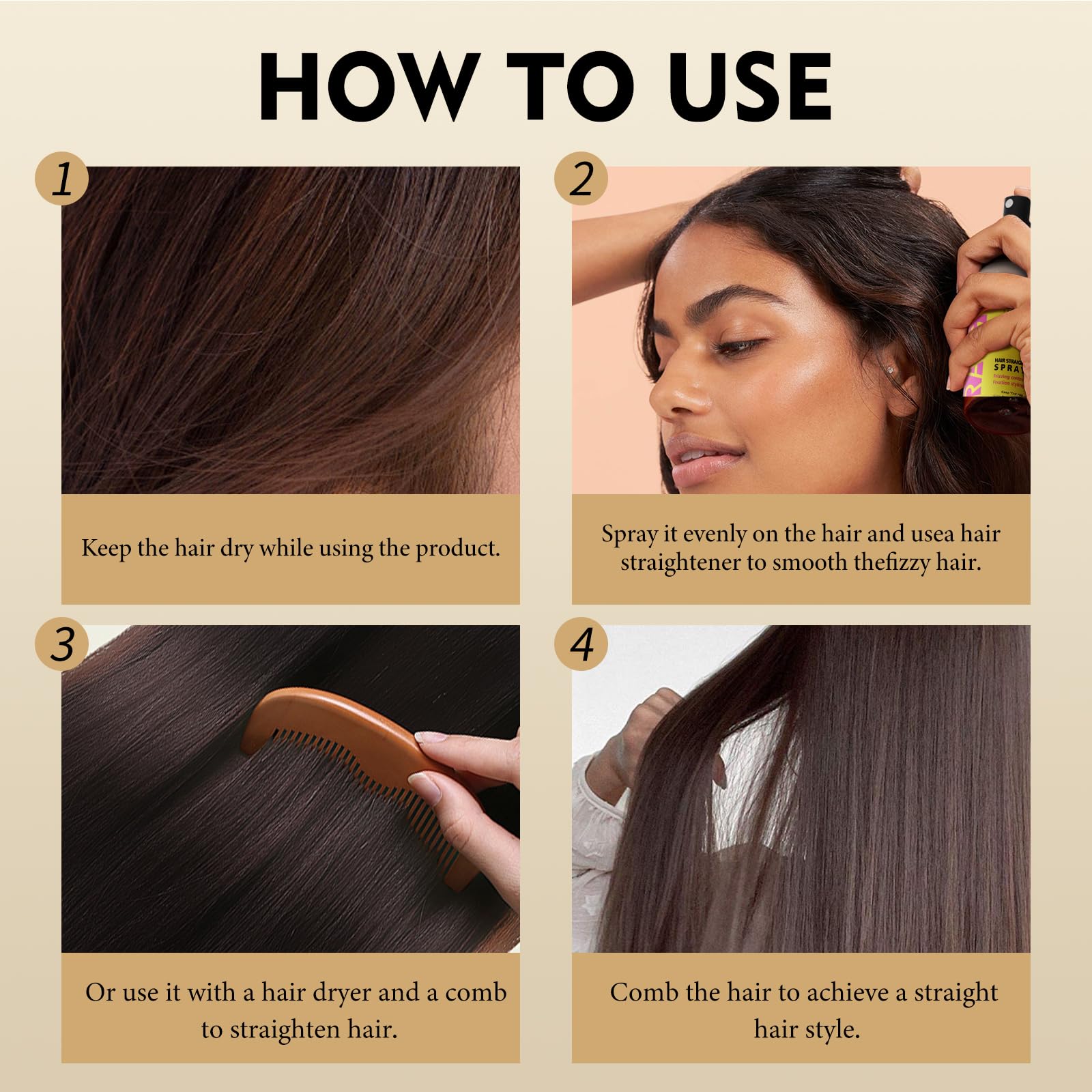 SEVICH Heat Protection Spray for Hair, Anti Frizz Hair Products, Protector de Calor para el Cabello,Straightener & Detangler Spr