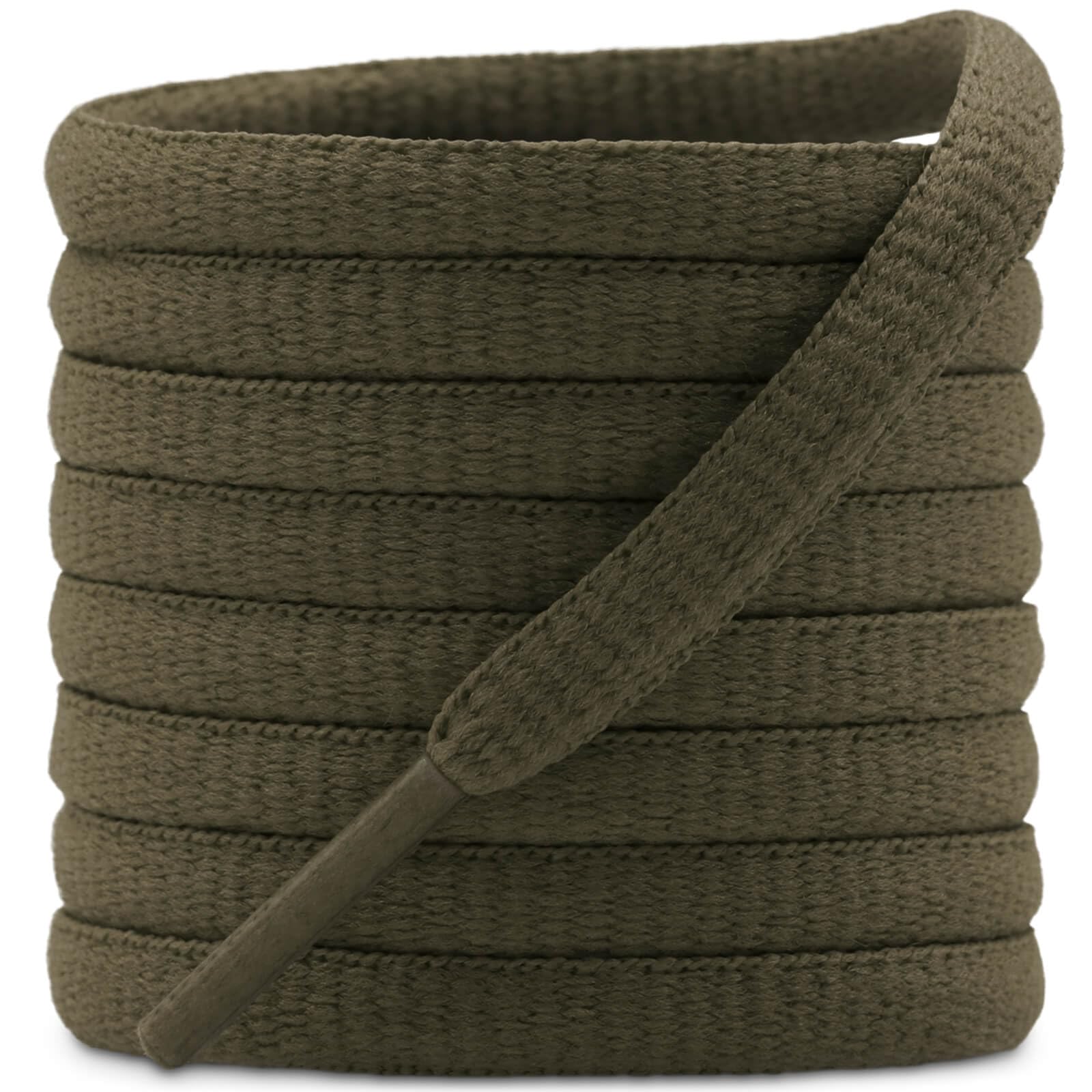 DELELE Oval Sneakers Shoe Laces: 55 Inch Light Coffee Shoelaces