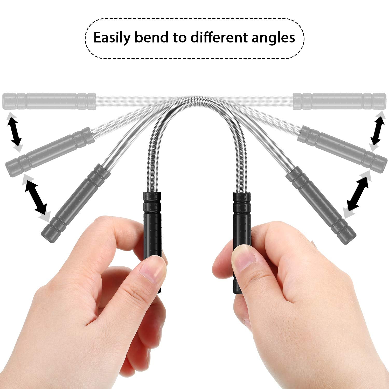 12 Pieces Facial Hair Removal Spring Eyebrow Face Epilator Threading Tool For Women Chin Cheek Mustache Upper Lip (Rose Red, Bla