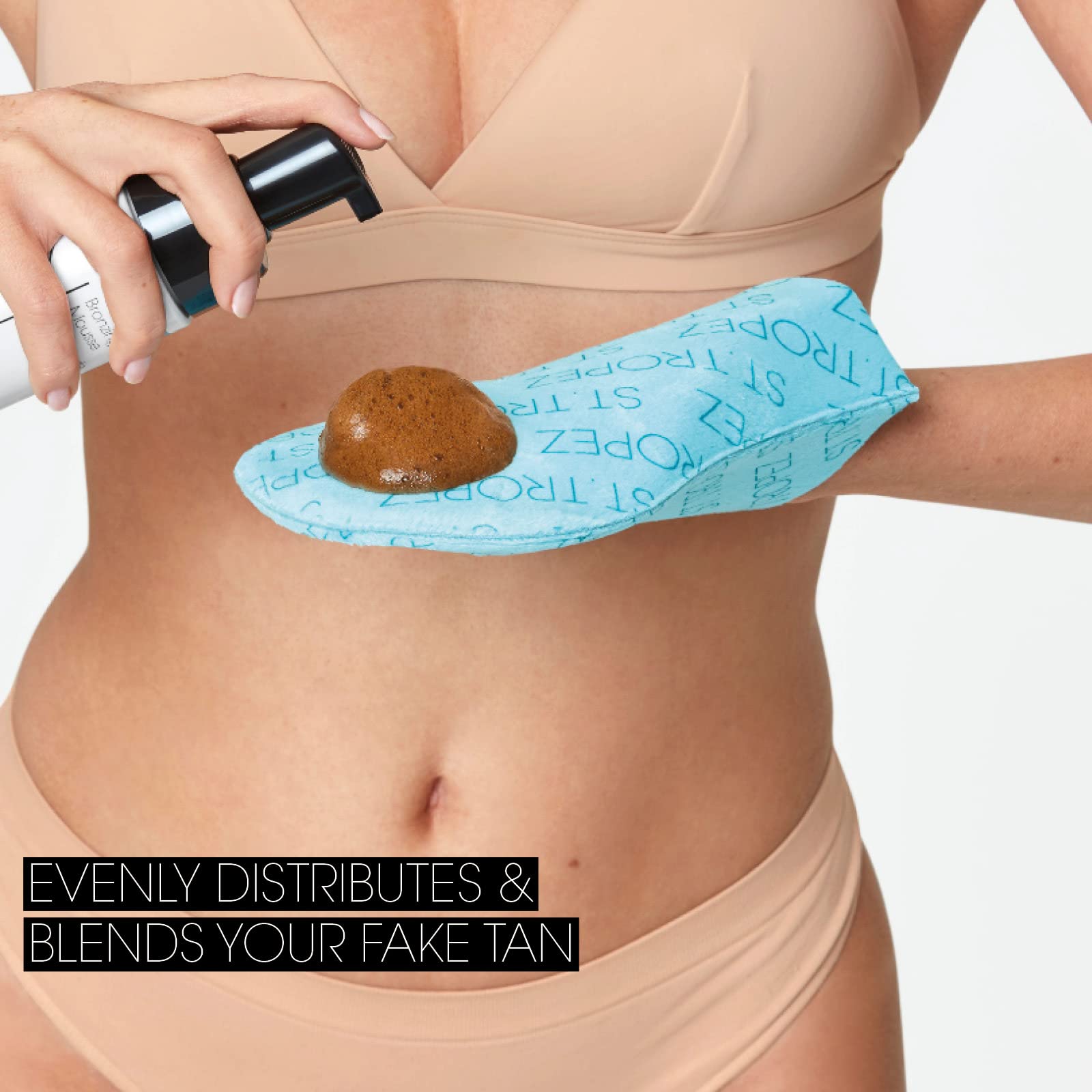 St.Tropez Double-Sided Luxe Velvet Applicator Mitt Soft Self Tanning Mitt For A Flawless Finish Waterproof Tanning Mitt For A Sm