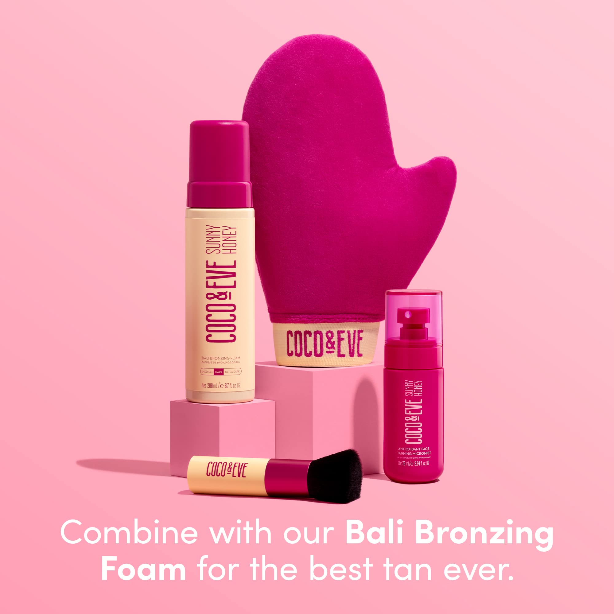 coco & Eve Antioxidant Face Tanning Micromist Sunless Self Tanning Face Mist with Antioxidants to Boost Hydration Quick, Flawles