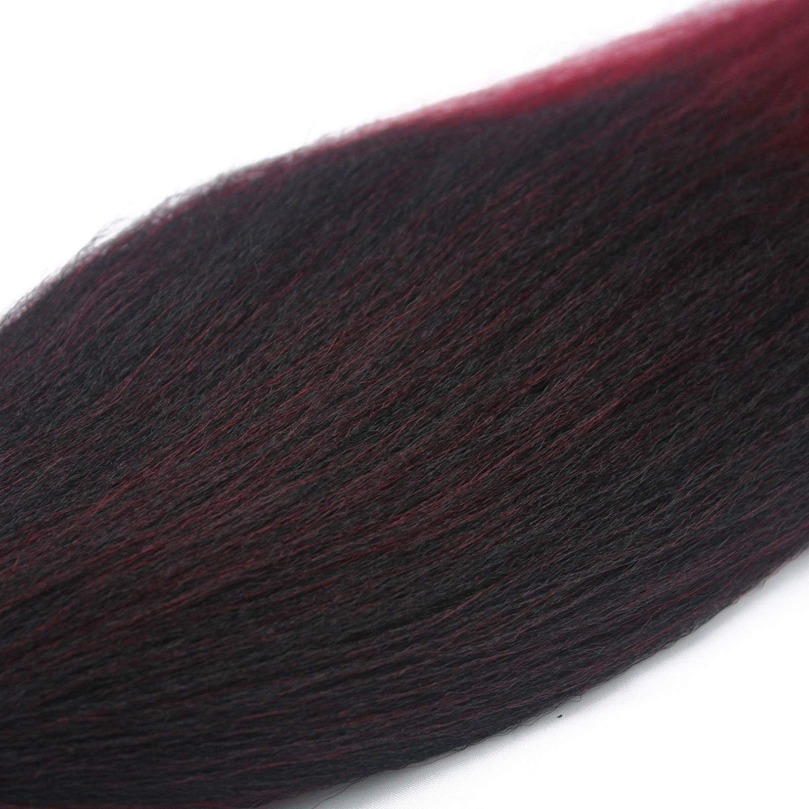 Dorsanee Ombre Burgundy Braiding Hair Pre Stretched 28 Inch 8 Packs Braiding Hair Extensions For Crochet Box Braids Twists Locs