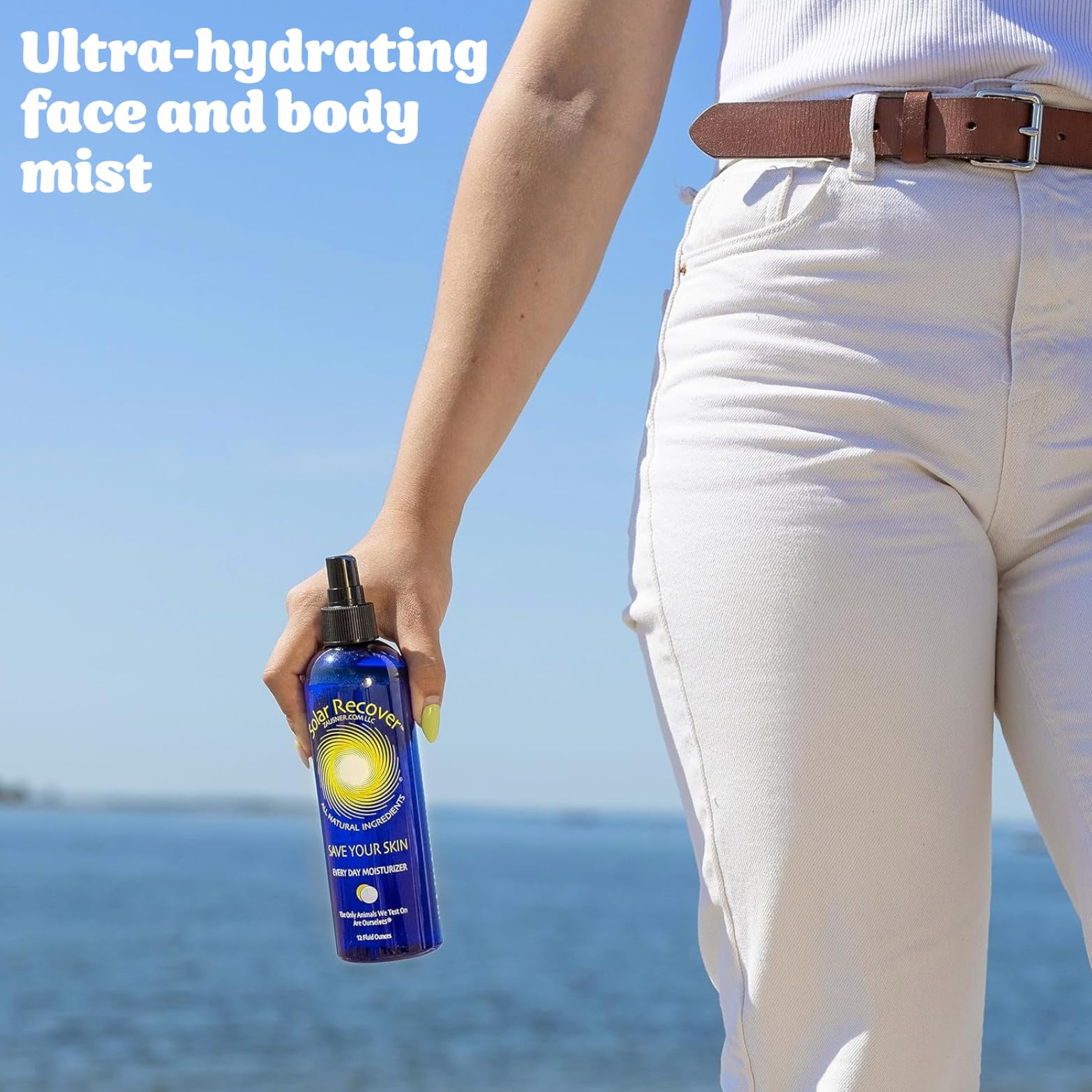 Solar Recover After Sun Moisturizing Spray 3 Pack (12 Ounce Each) - Hydrating Facial & Body Mist - 2460 Sprays Of Sunburn Relief