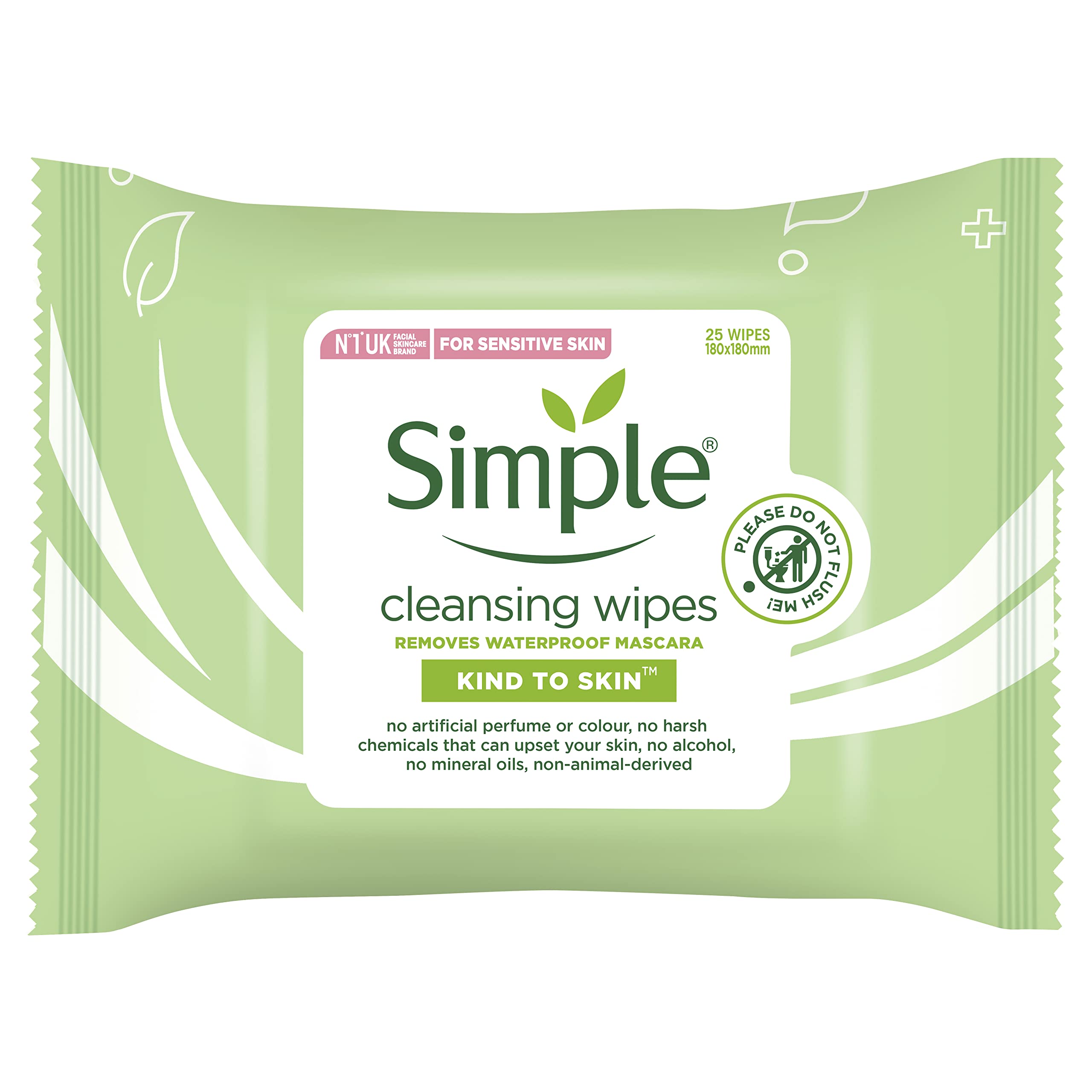 Simple Kind To Skin cleansing Facial Wipes - 25 Wipes
