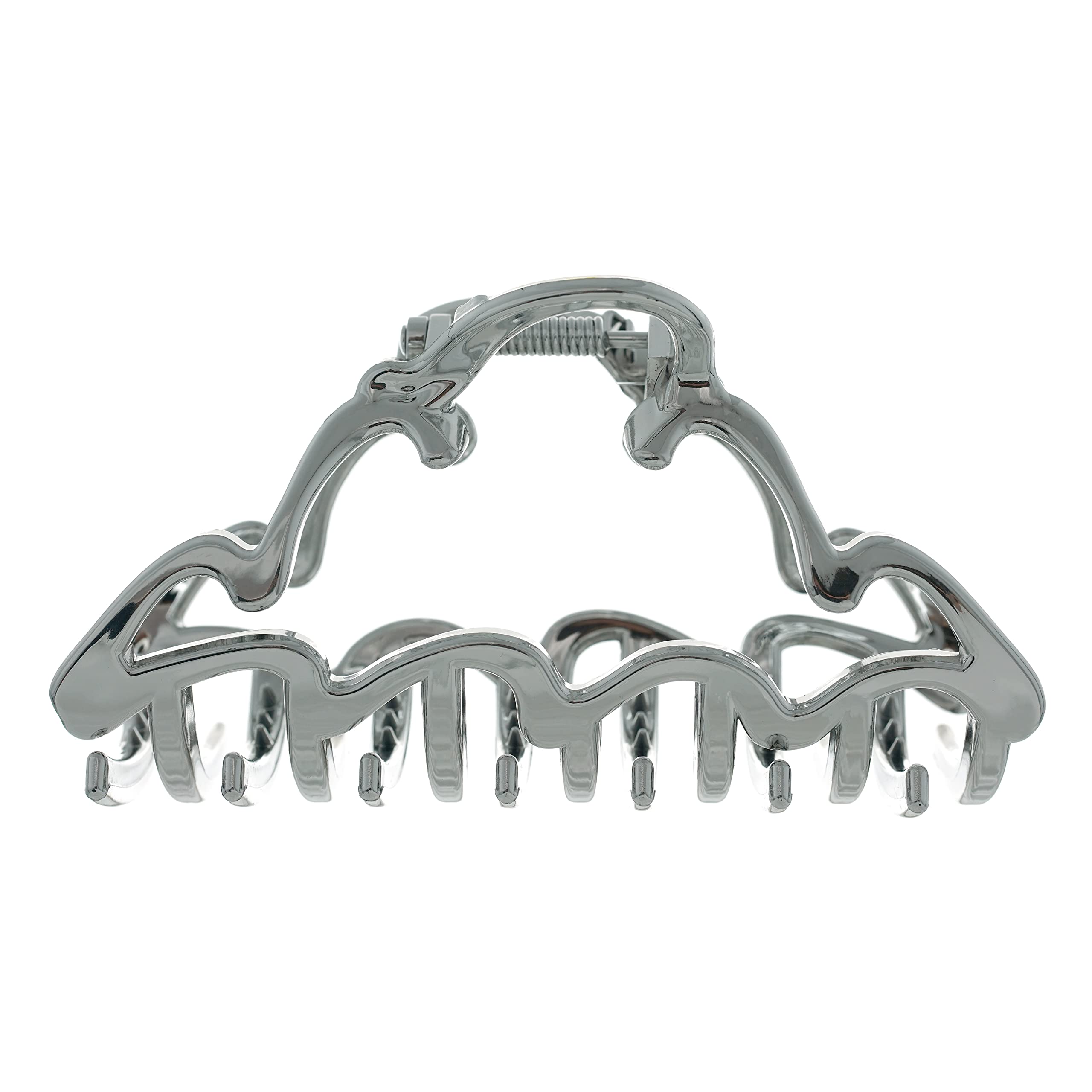 Ouidad Made for Curls XL Claw Clips, Gold and Silver, 2 Count