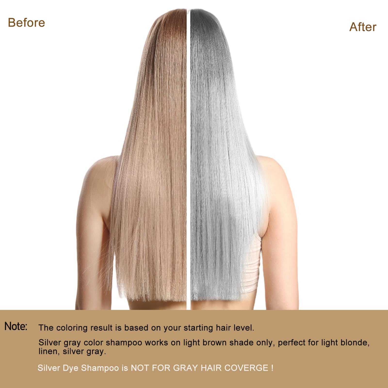 Silver Gray Hair Dye, Hair Dye Shampoo 3 In 1, Silver Hair Shampoo, Hair Color Shampoo For Gray Hair, Champu Para Canas & Shampo