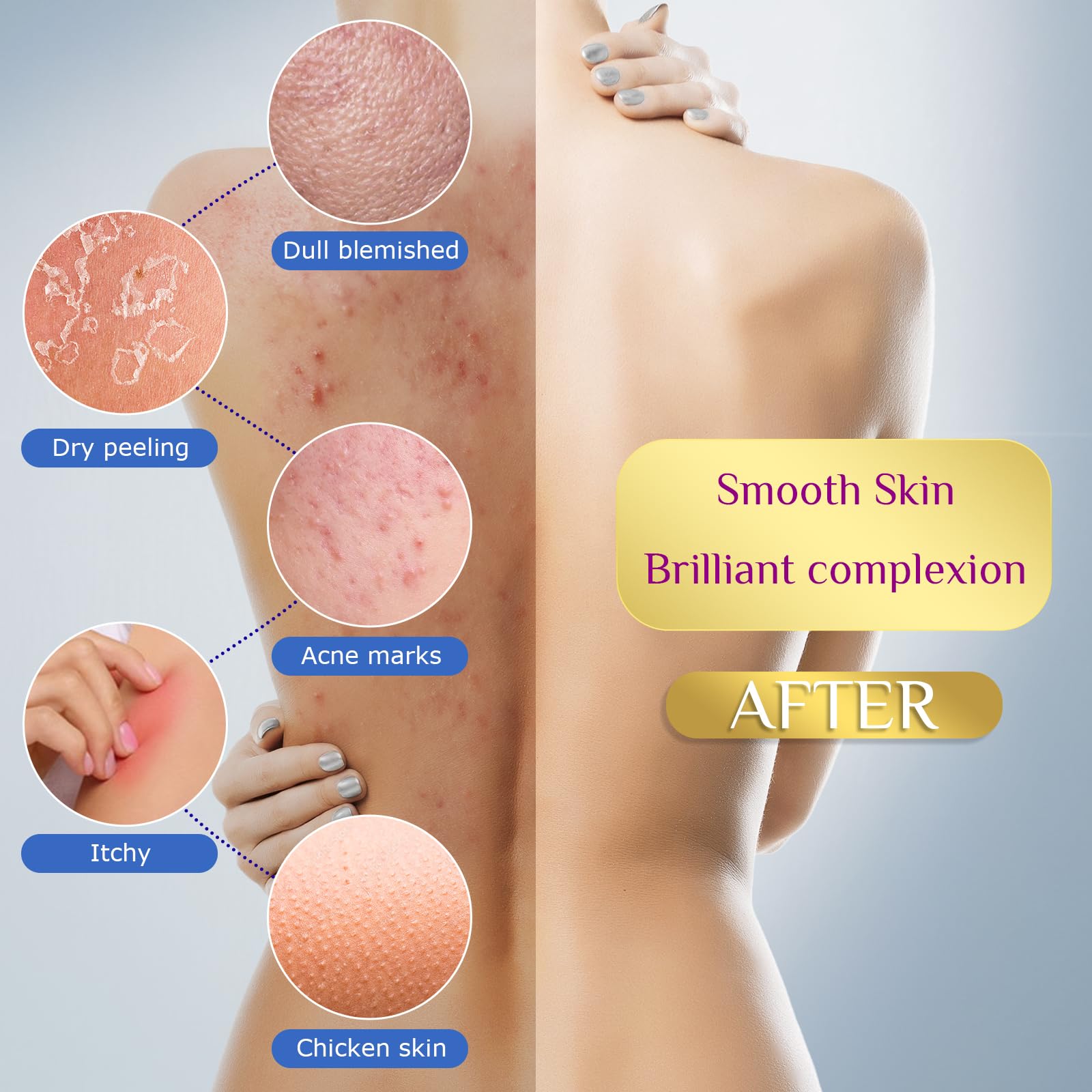 African Net Sponge For Deep Exfoliation - 4 Pieces African Net Sponge Authentic, Exfoliating Washcloth, Long-Lasting African Exf