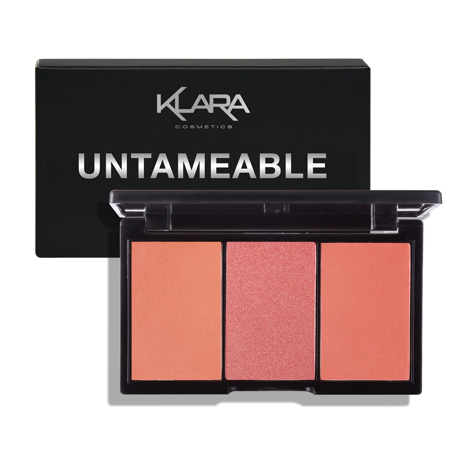 Klara Cosmetics Contour Bronzer Blush Highlight Makeup Long Lasting Full 100% Color Pigment All In One Palette For Women - Untam