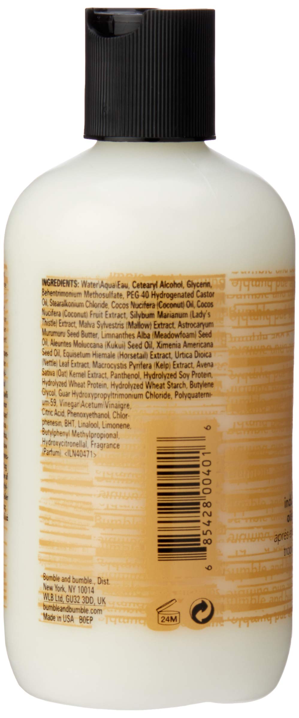 Bumble And Bumble Conditioner, Creme De Coco, 250 Ml, White And Orange 8 Fl Oz