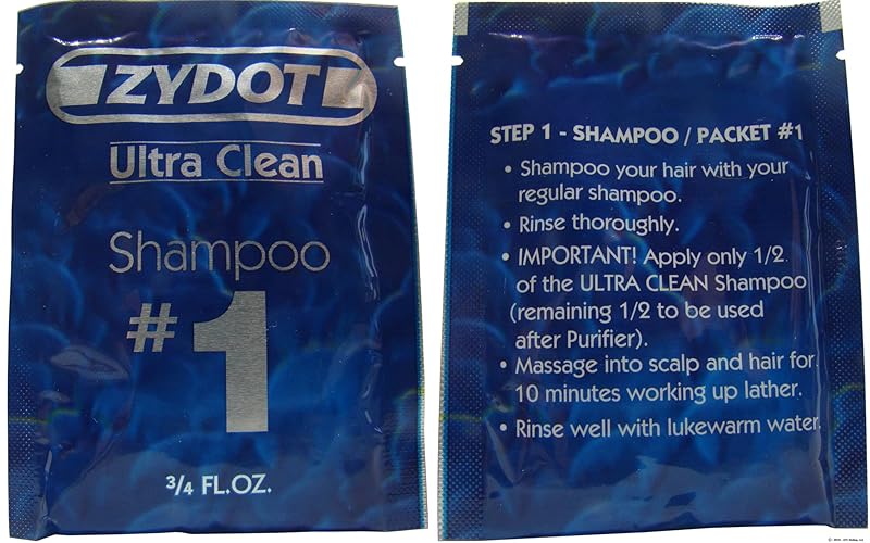 RU CLEAN Zydot Ultra Clean Detox Shampoo Kit, 1 Fl Oz - Instant Cleansing & Toxin Removal for Hair Follicles, Model RUC-UC-P3