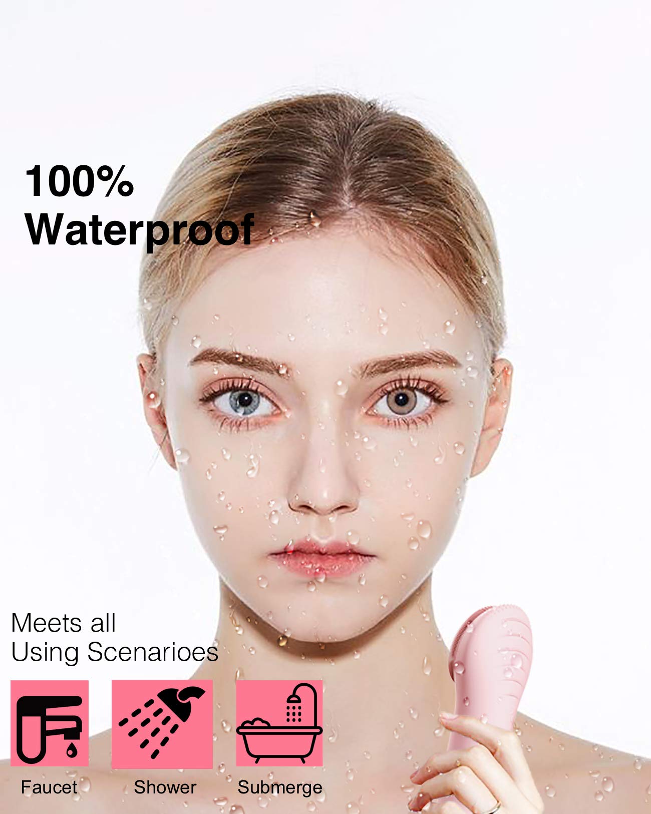 Ngracoola Clie Facial Cleansing Brush, Waterproof And Rechargeable Electric Face Scrubber For Men & Women, Exfoliating, Massagin