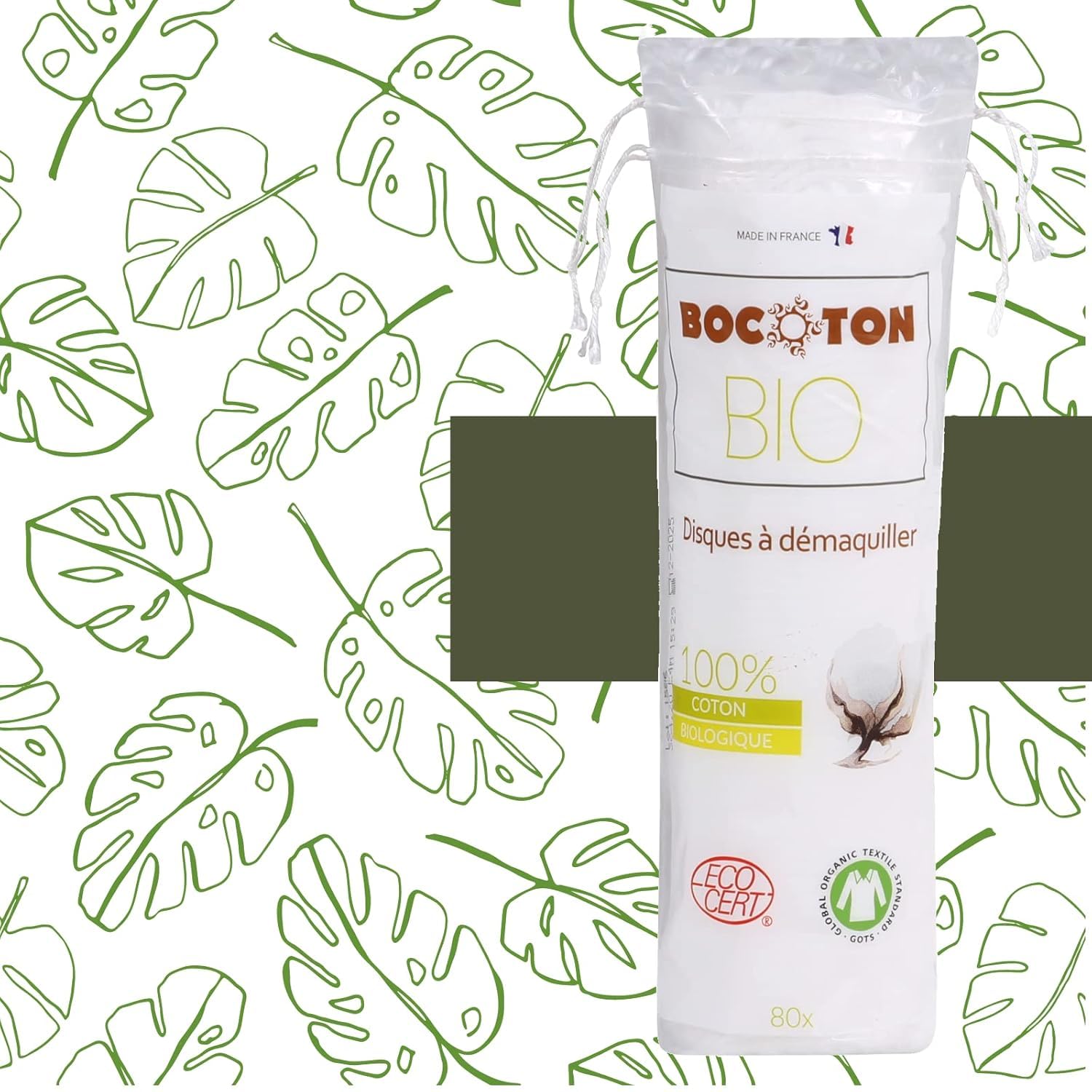 B Bocoton Bio Organic Soft Mini Round Makeup Remover Cotton Pads, Use And Throw Face Makeup Cleansing Wipes Powder, Creams Nail 