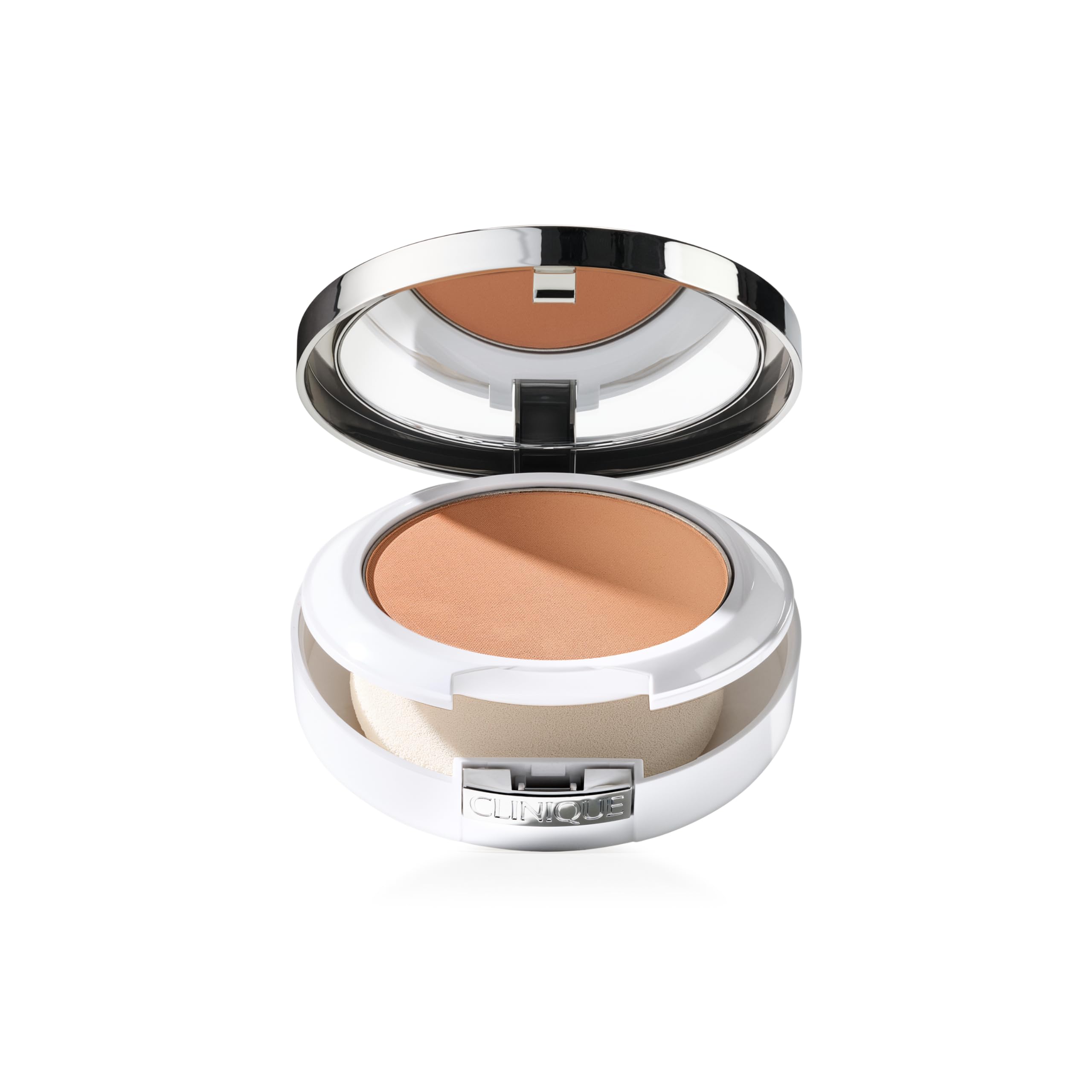 Clinique Beyond Perfecting Powder Lightweight Full Coverage Foundation + Concealer For Dry Combination to Oily Skin Types, Vanil
