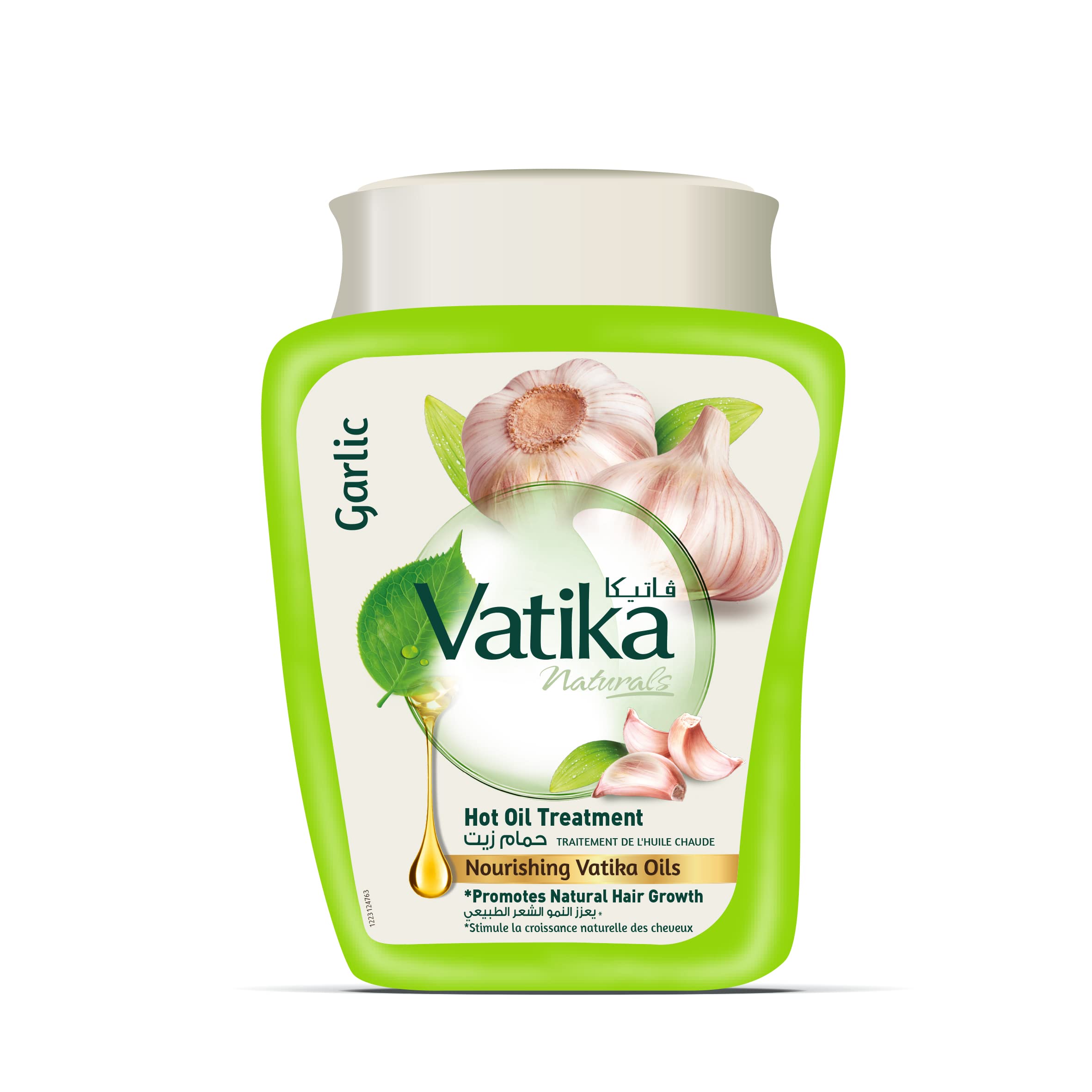Vatika Naturals Garlic Hair Mask Hot Oil Treatment 250G | Promotes Natural Hair Growth | Hair Mask For Damaged & Thinning Hair