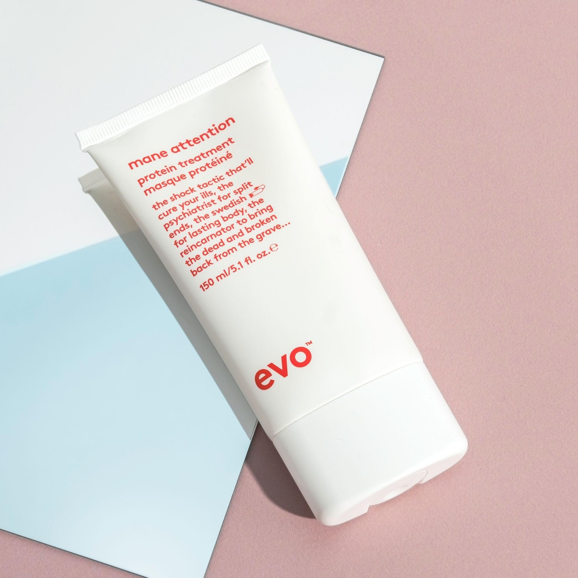 Evo Mane Attention Protein Hair Treatment - Moisturize, Repairs & Strengthens Hair - 150Ml / 5.1Fl.Oz