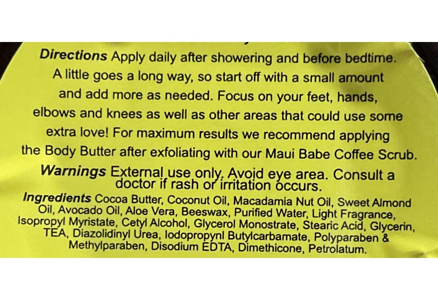 Maui Babe Body Butter 8 oz