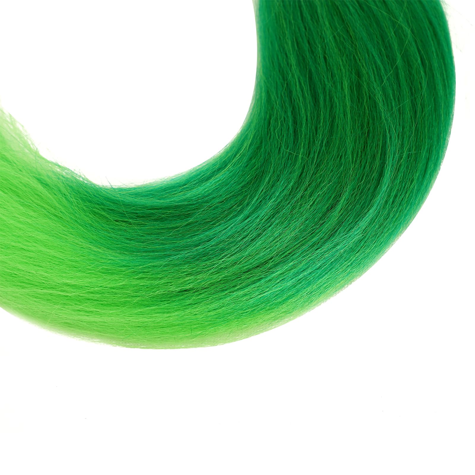 Dorsanee Ombre Green Braiding Hair Pre Stretched 24 Inch 3 Packs Green To Light Green Braiding Hair For Box Braids Twists Locs S