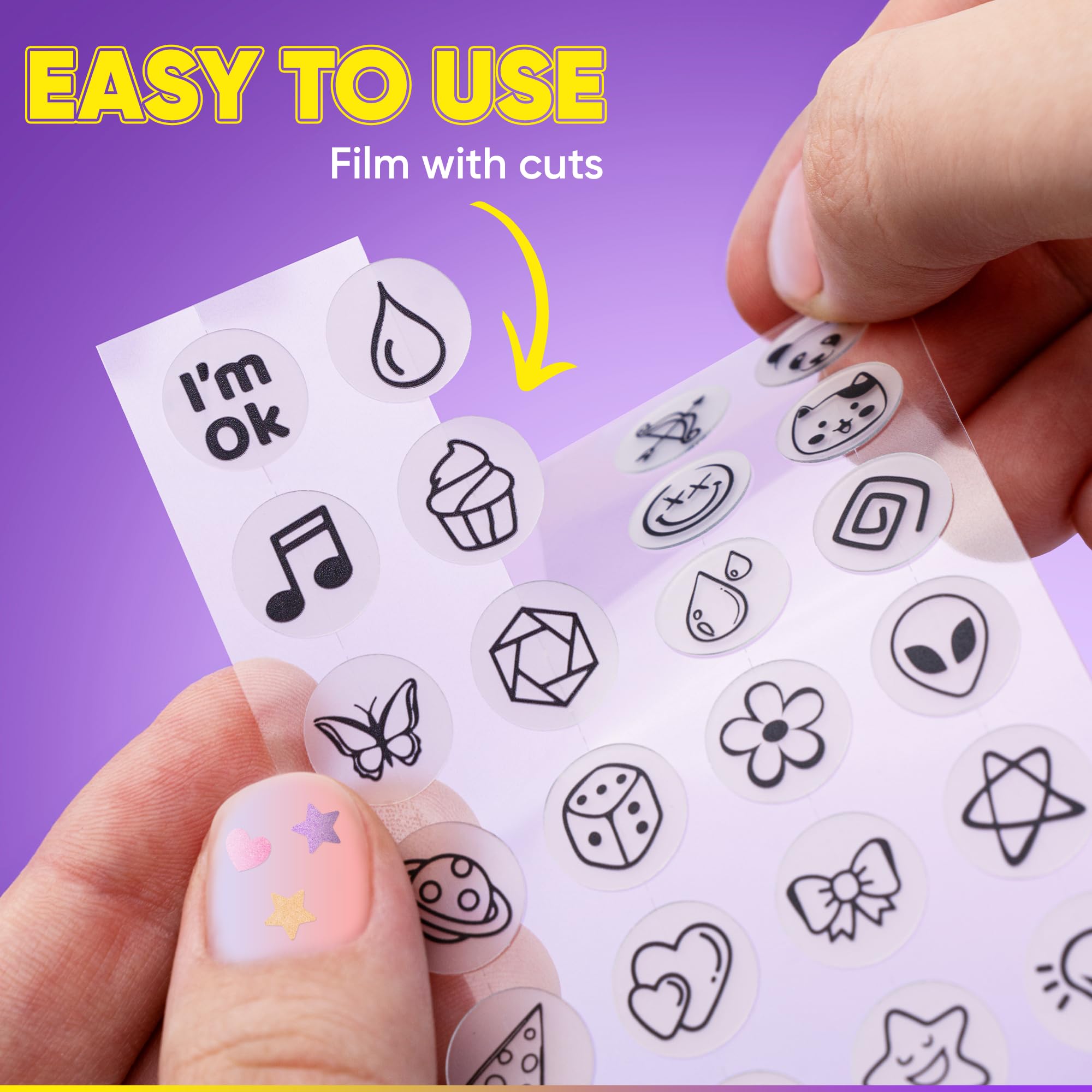 Cute Acne Patches For Face. Hydrocolloid Pimple Patches For Face. Face Tattoo Stickers. 72 Black Pimple Stickers With Hydrocollo