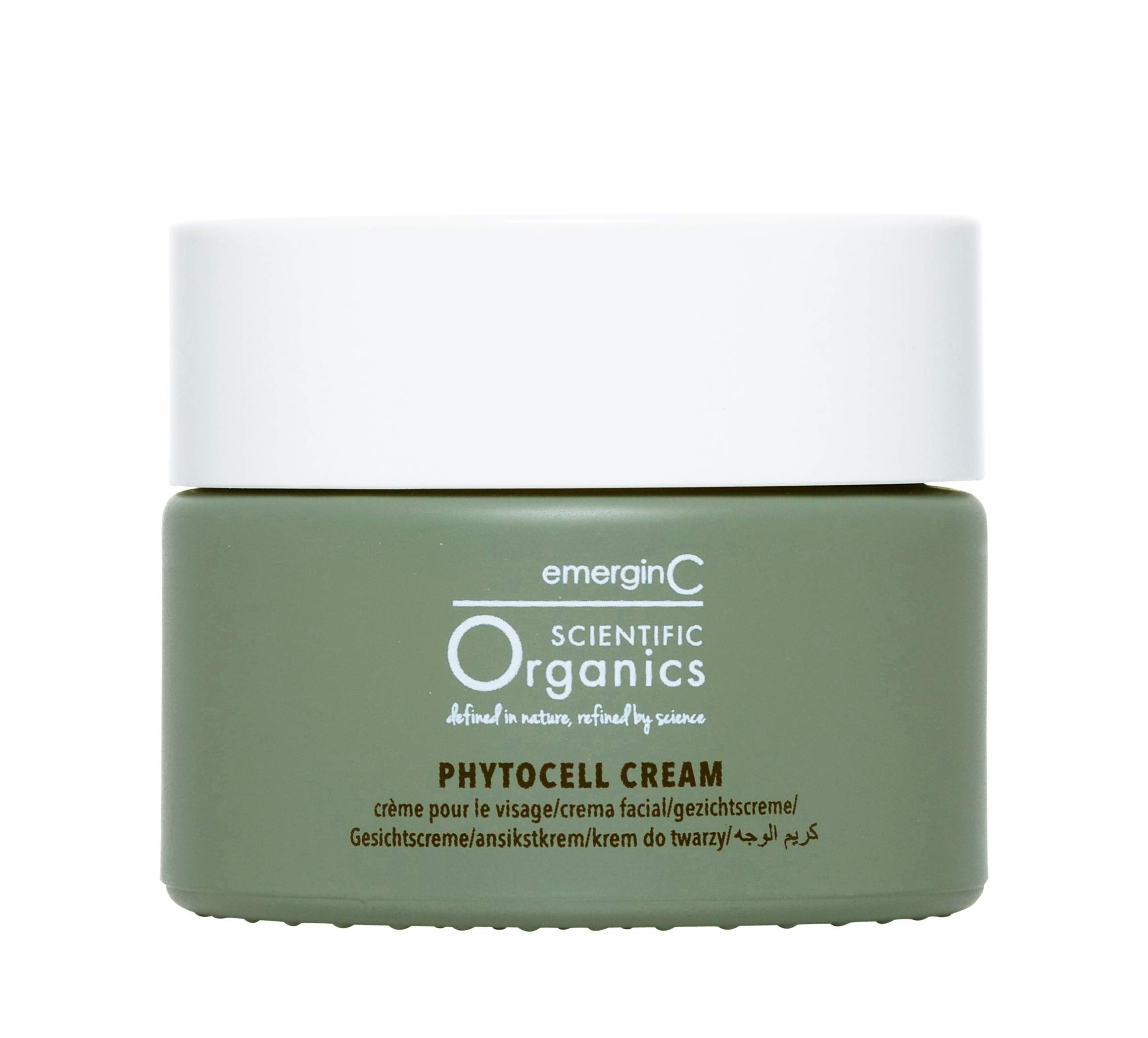 emerginC Scientific Organics Phytocell Anti-Aging Cream - Facial Moisturizer with Plant Stem Cells for Radiant Complexion and Sk